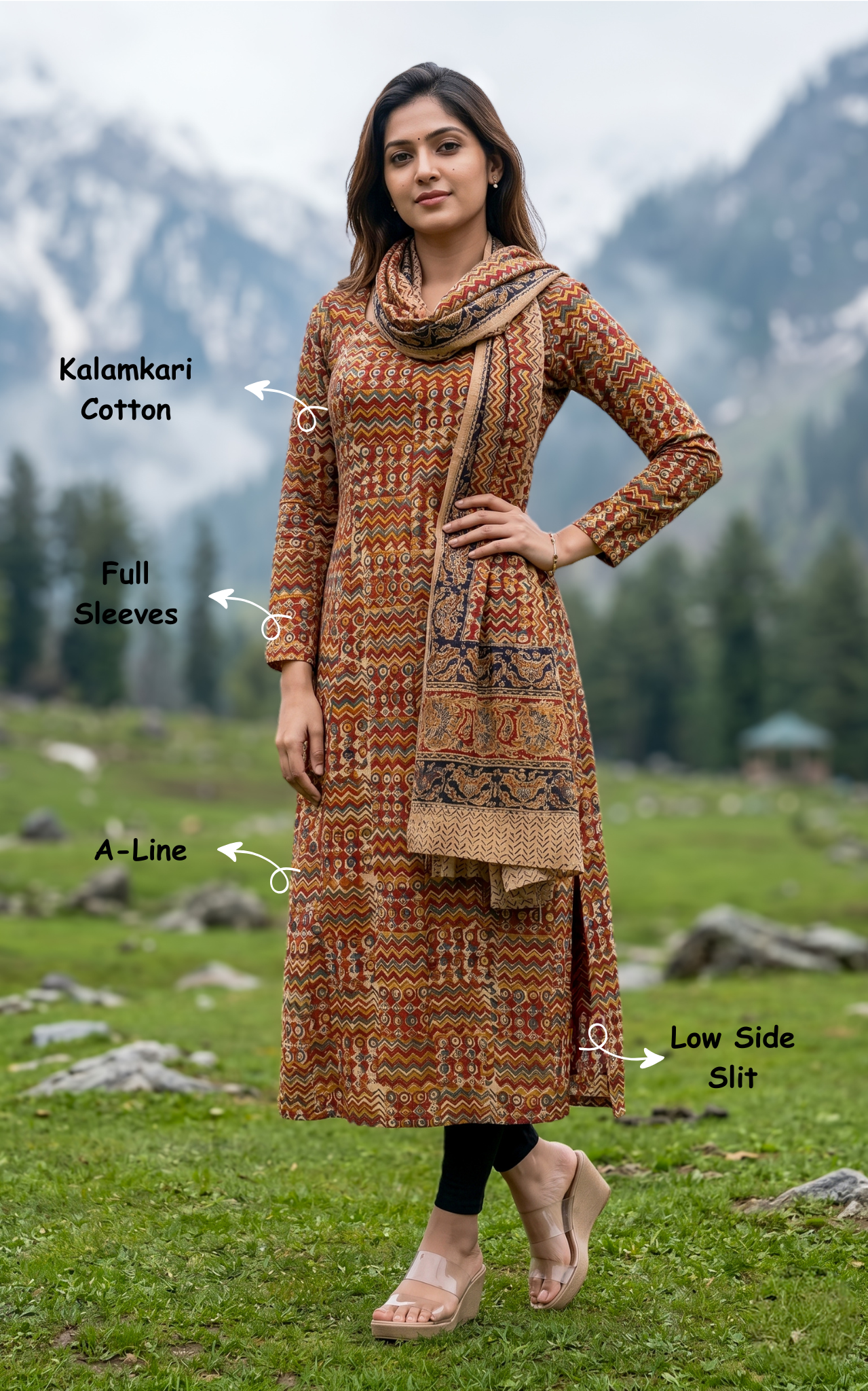 Jesintha E (Kurti+Dupatta)