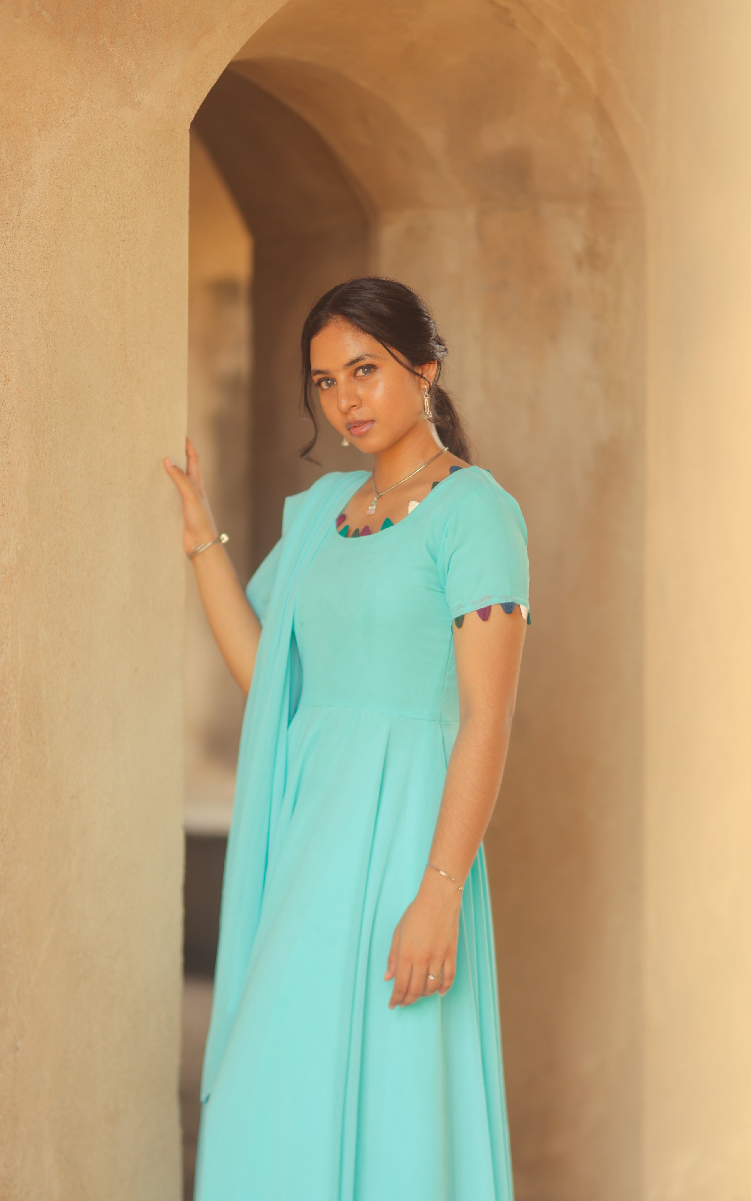 Long Anarkali gown-style kurti