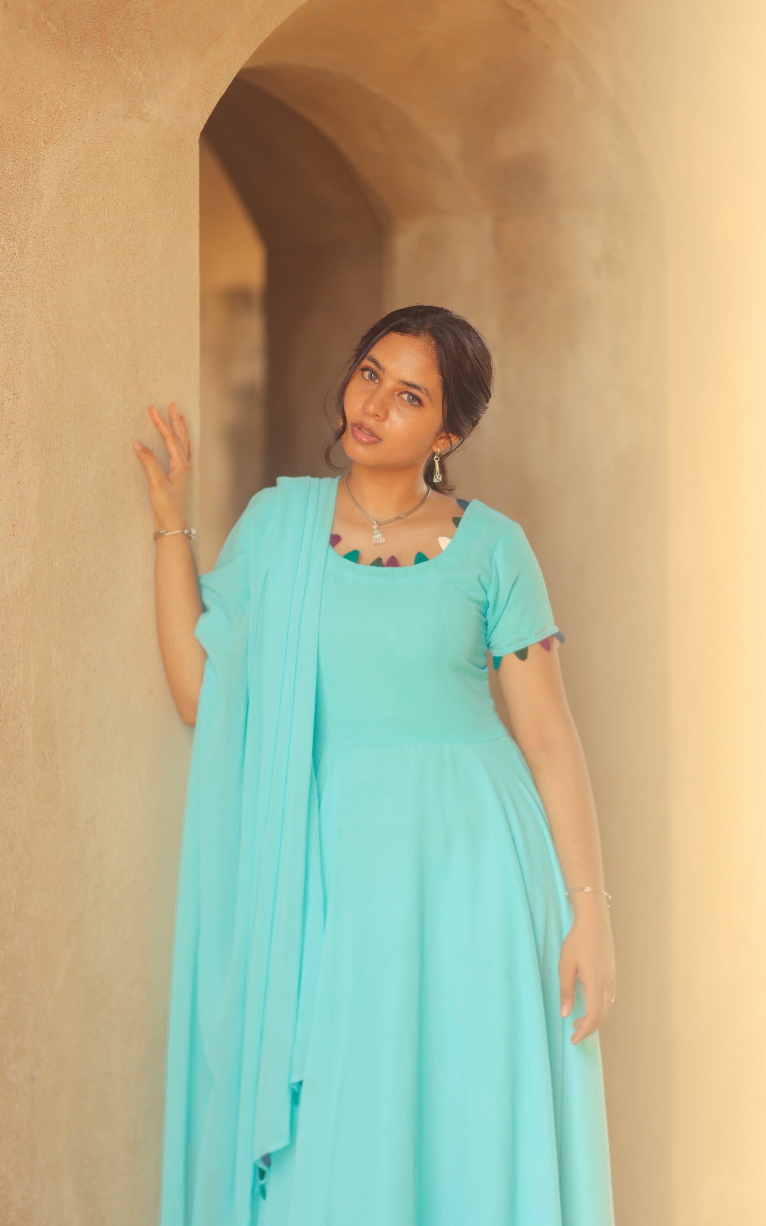 Floor-length kurti