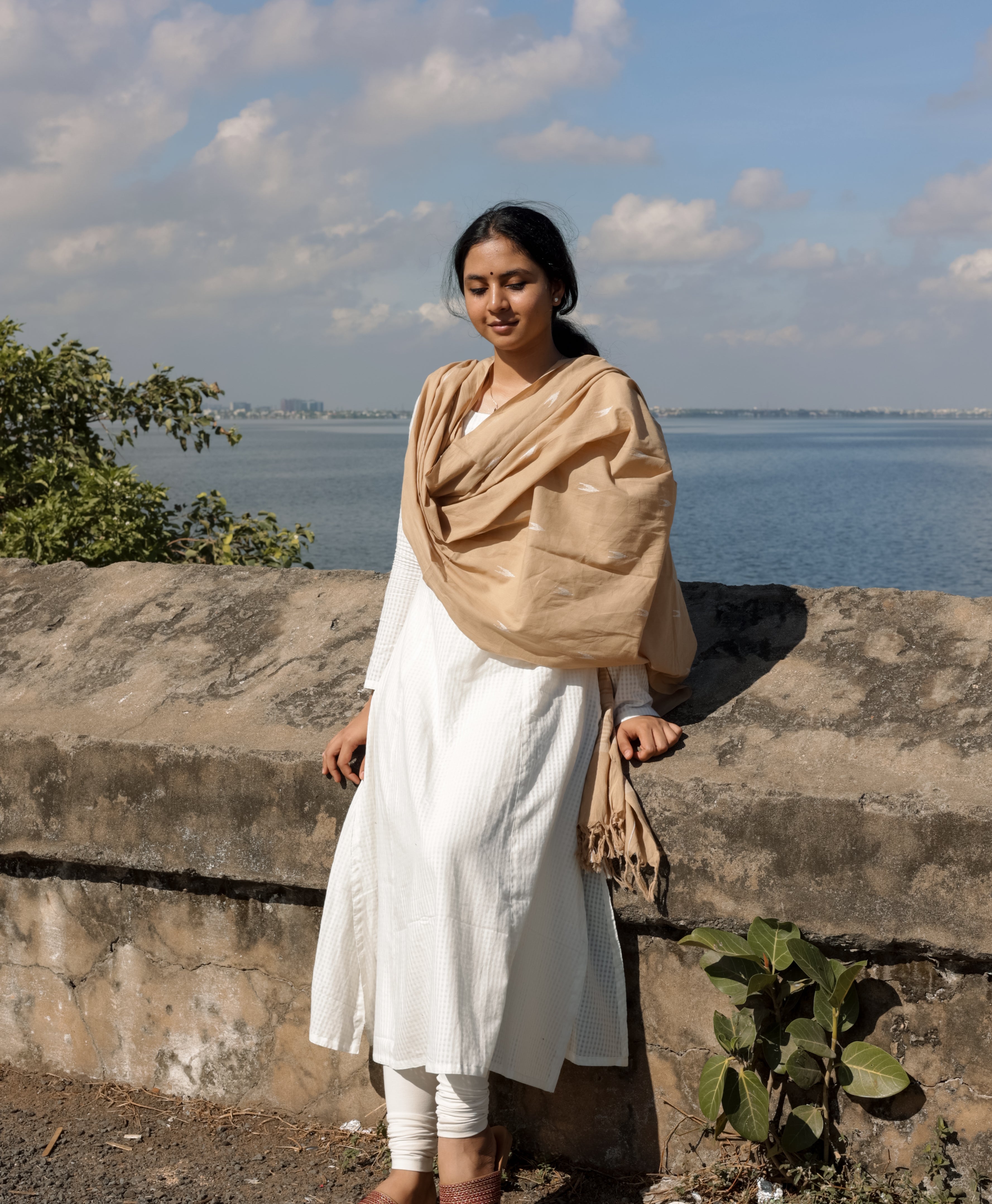 Jodi Simran White (Kurti+Dupatta) KURTIS instore