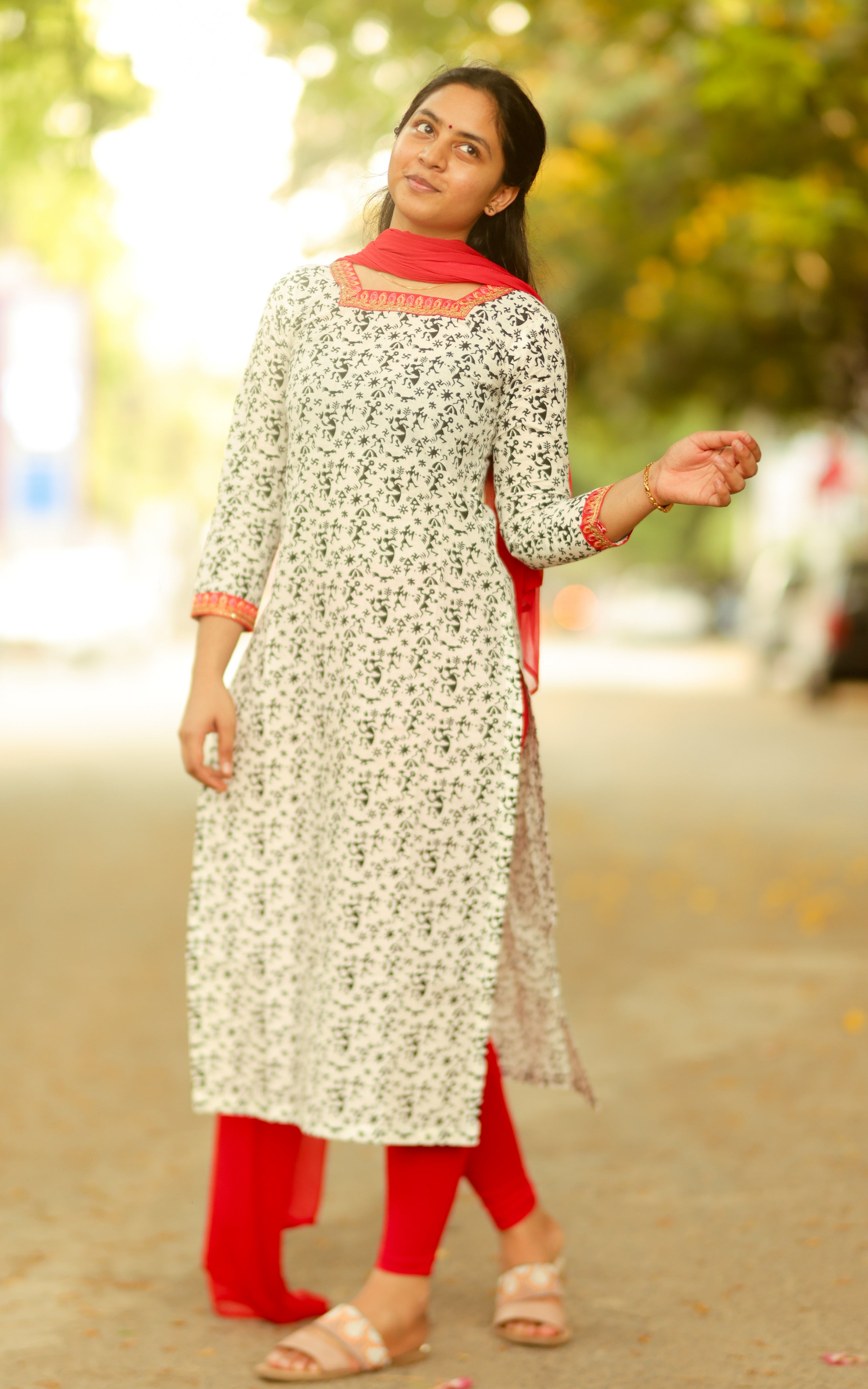 Straight Cut Kurti with Side Slit
