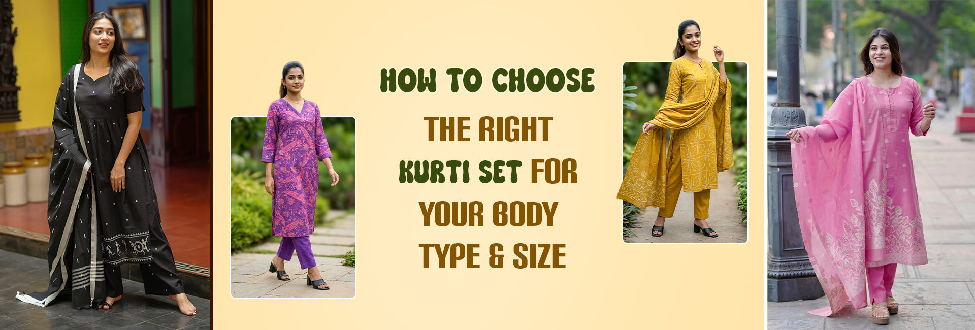 How to Choose the Right Kurti Set for Your Body Type & Size - Instore