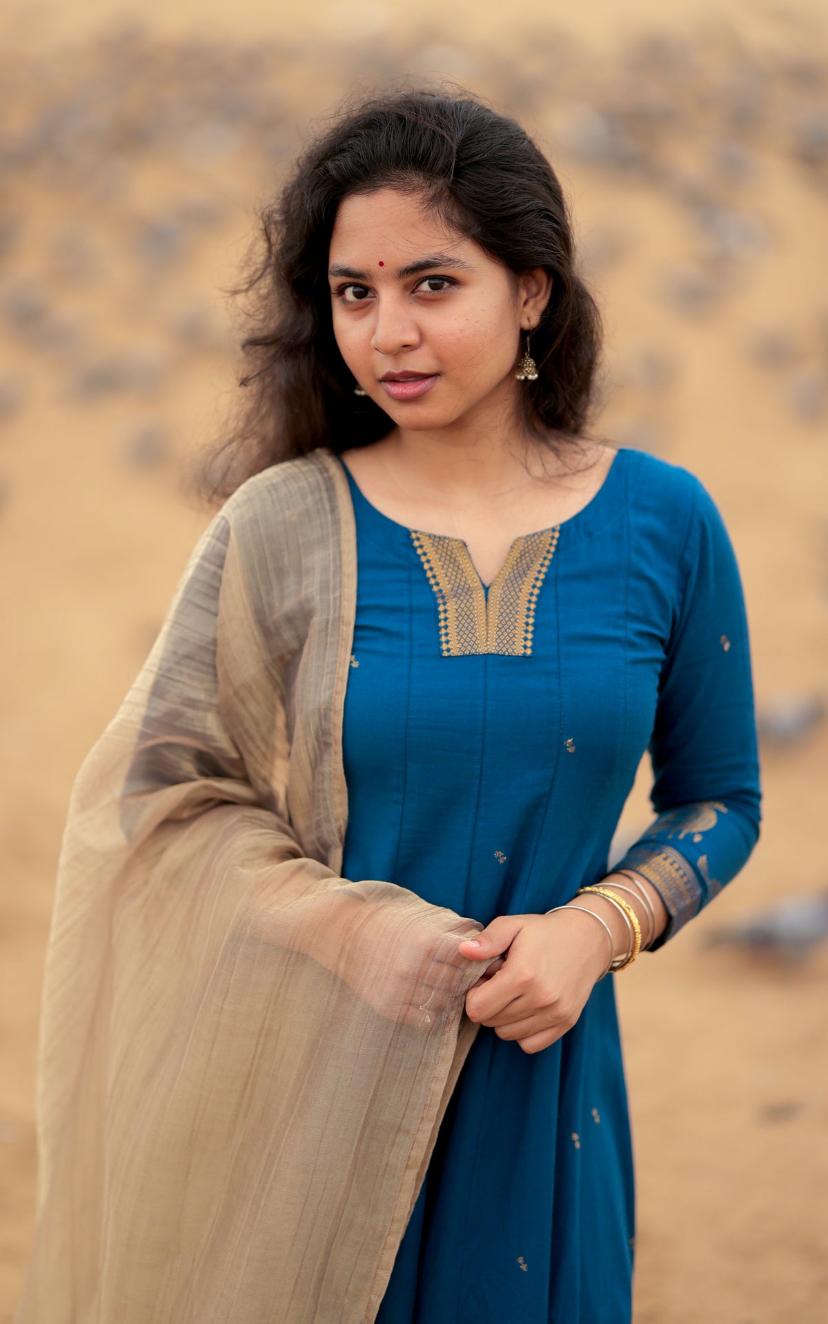Paingili Blue (Kurti+Dupatta) Delivery Time 10 Working days