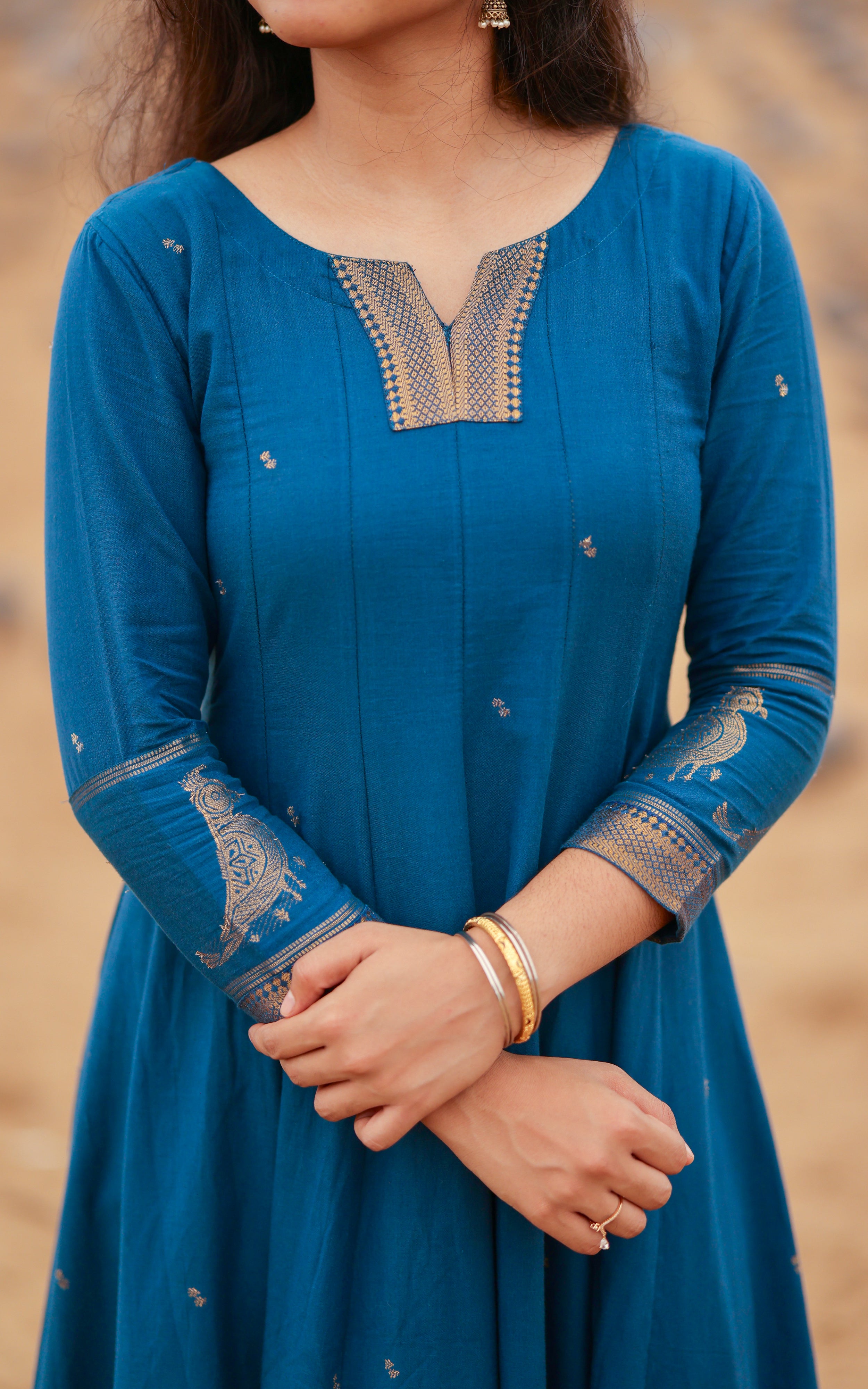 Paingili Blue (Kurti+Dupatta) Delivery Time 10 Working days