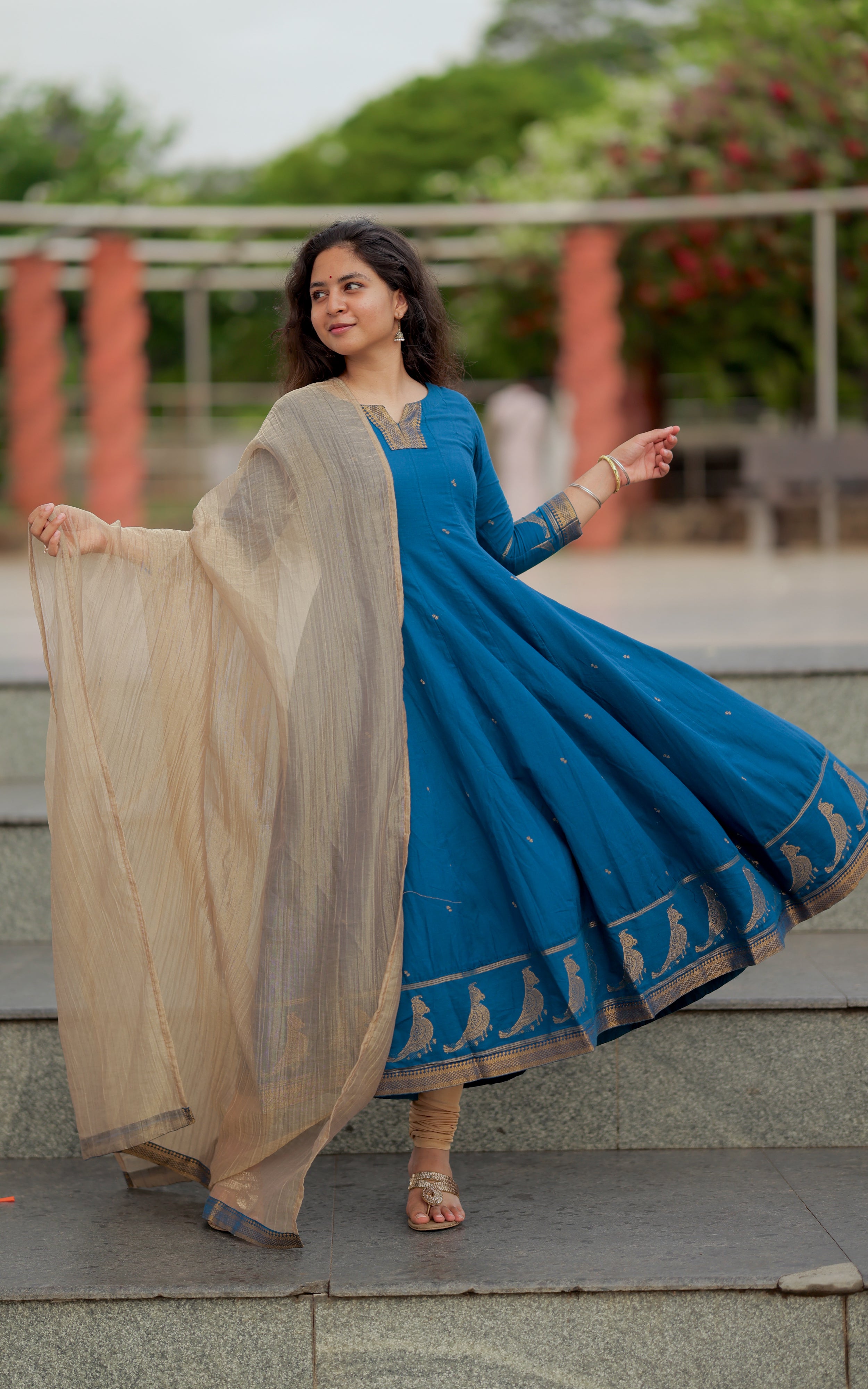 Paingili Blue (Kurti+Dupatta) Delivery Time 10 Working days