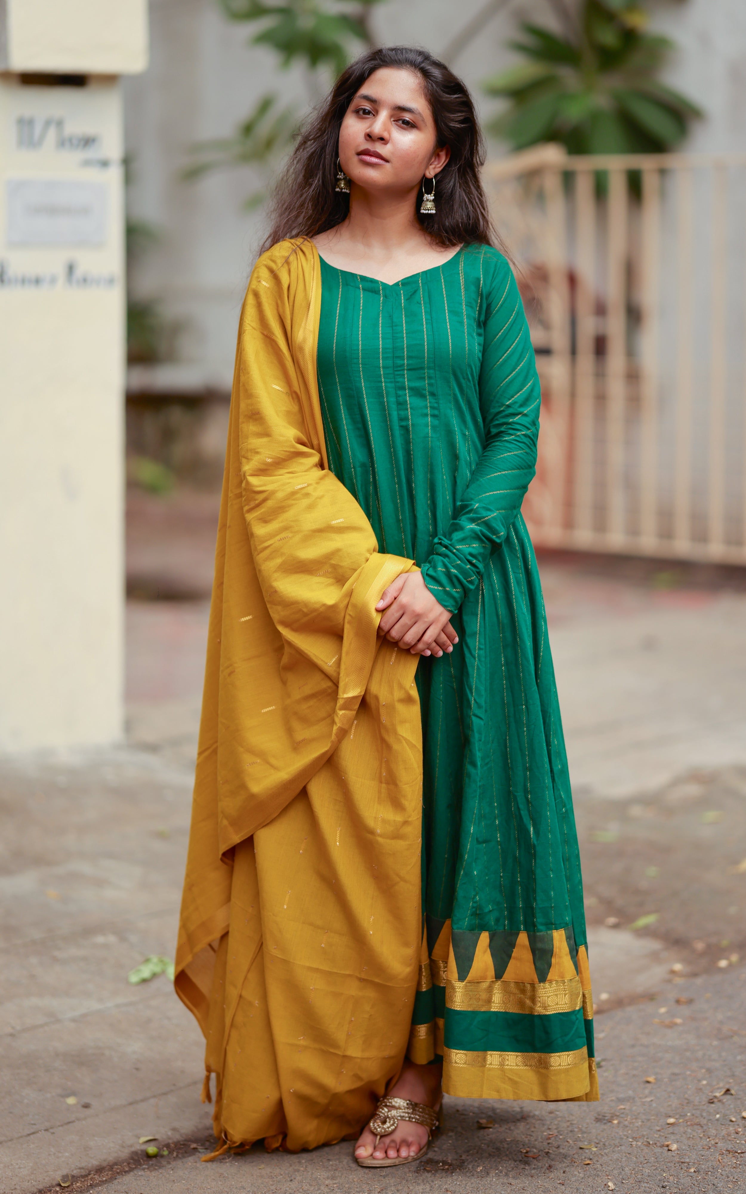 Kamazhini Green (Kurti+Dupatta)
