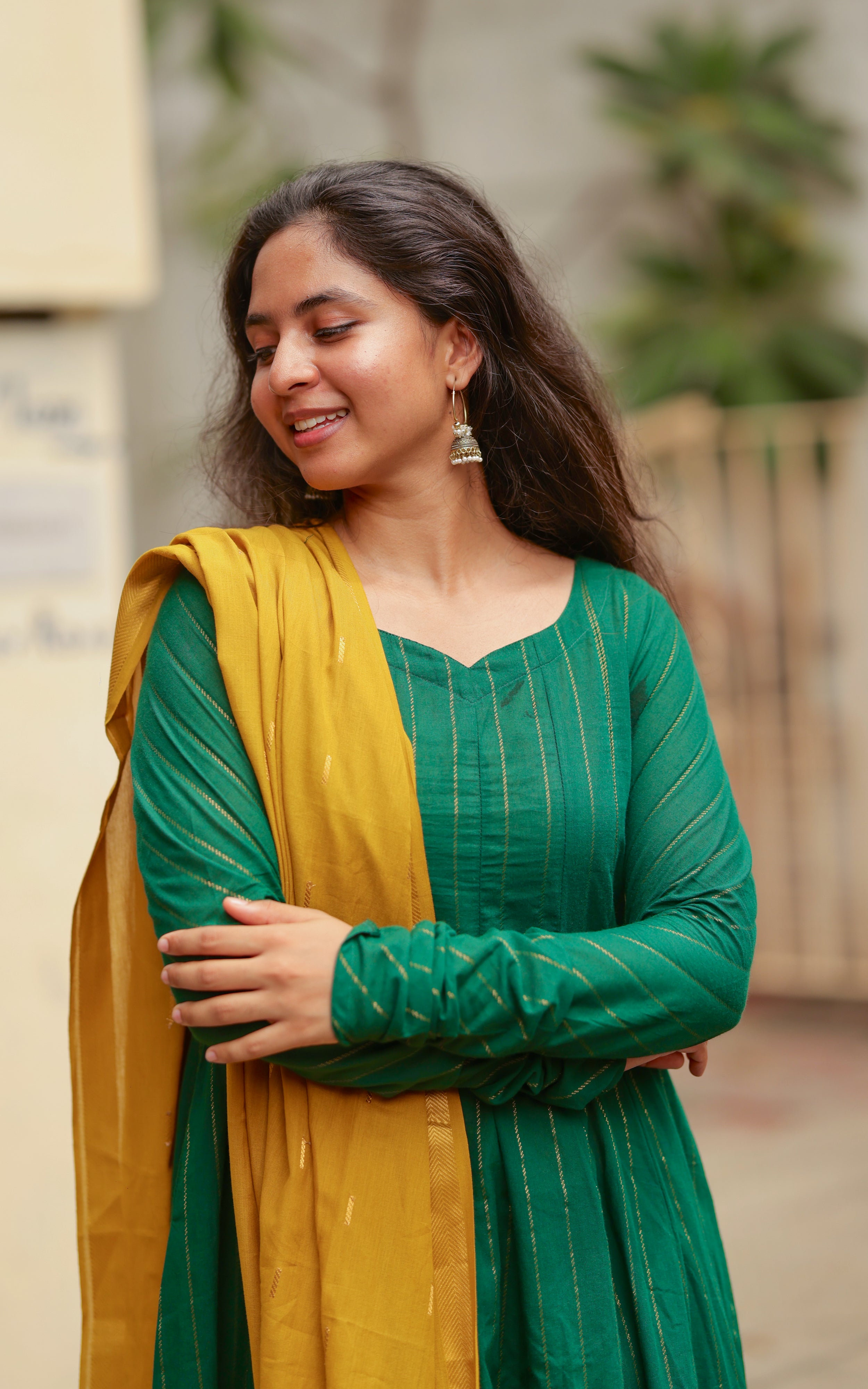 Kamazhini Green (Kurti+Dupatta)