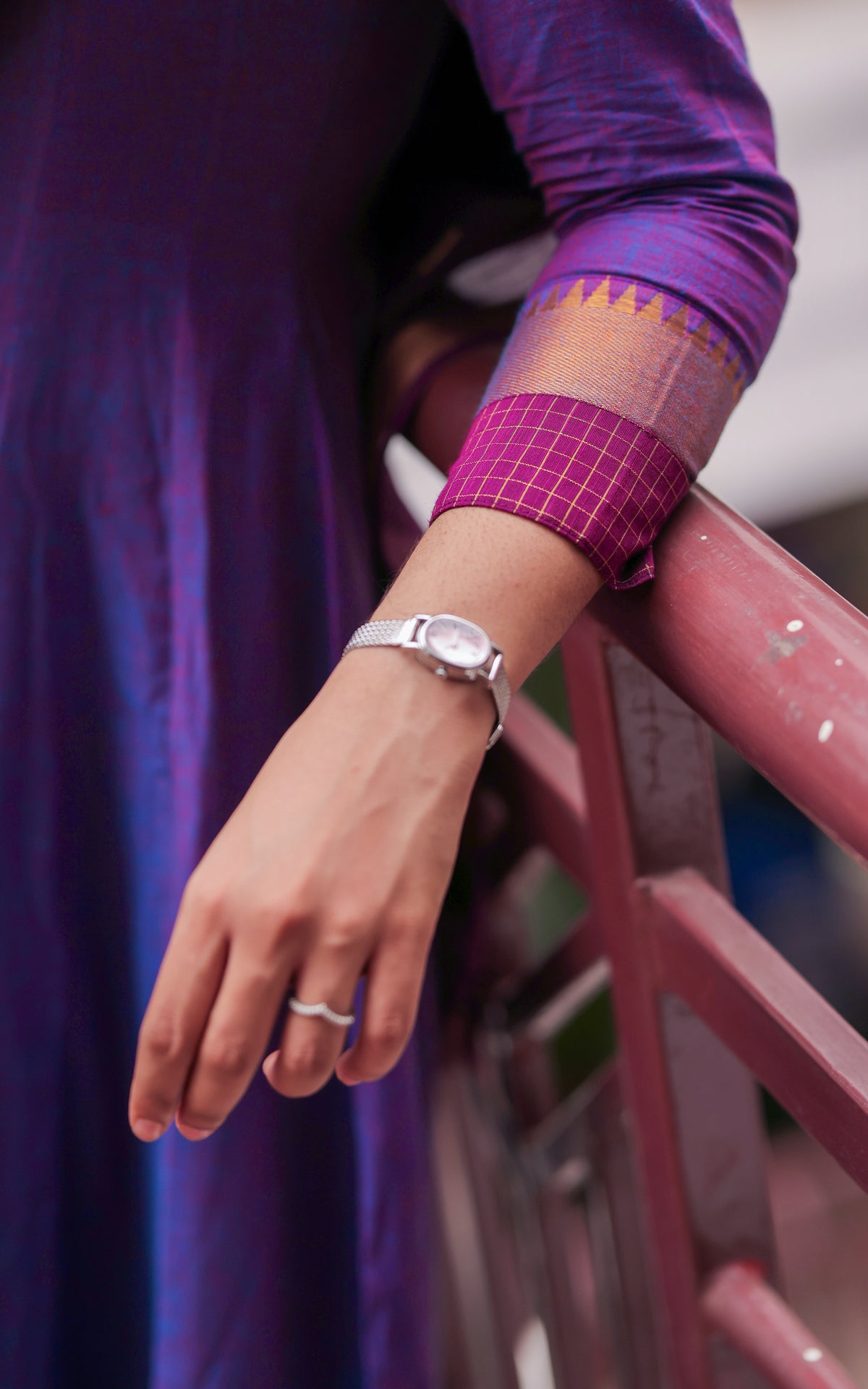 Aninagai Dual Tone (Kurti+Dupatta)