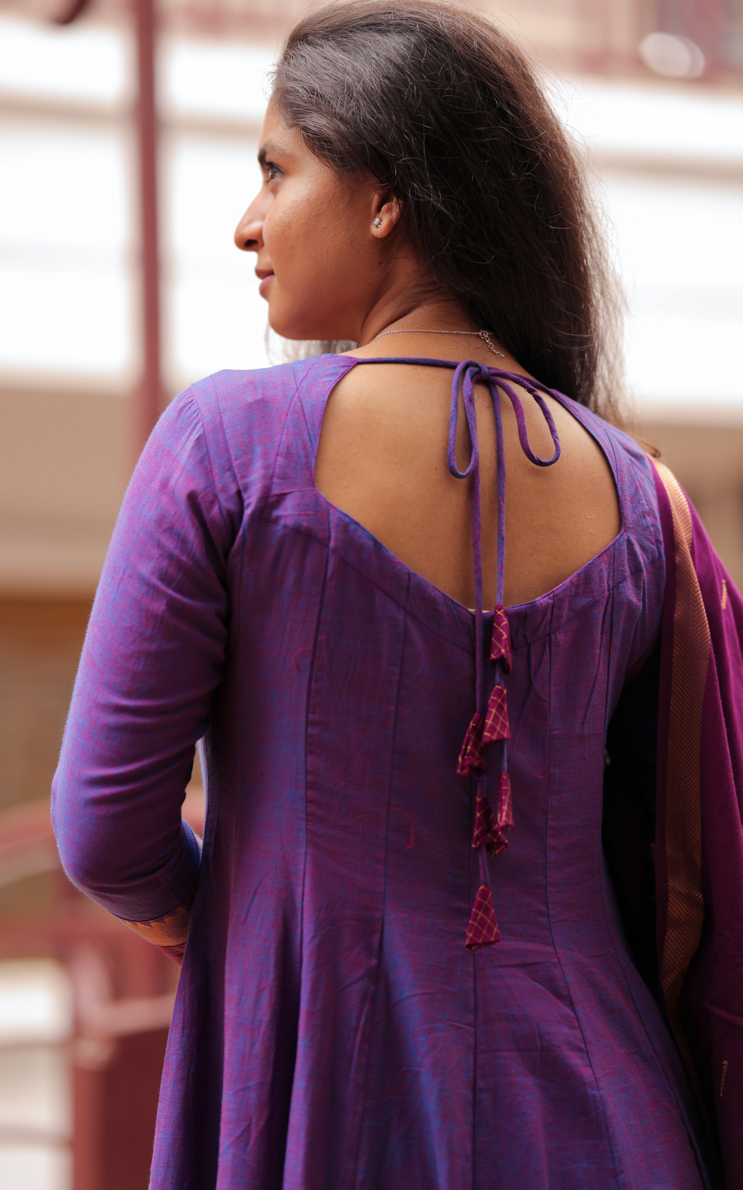Aninagai Dual Tone (Kurti+Dupatta)