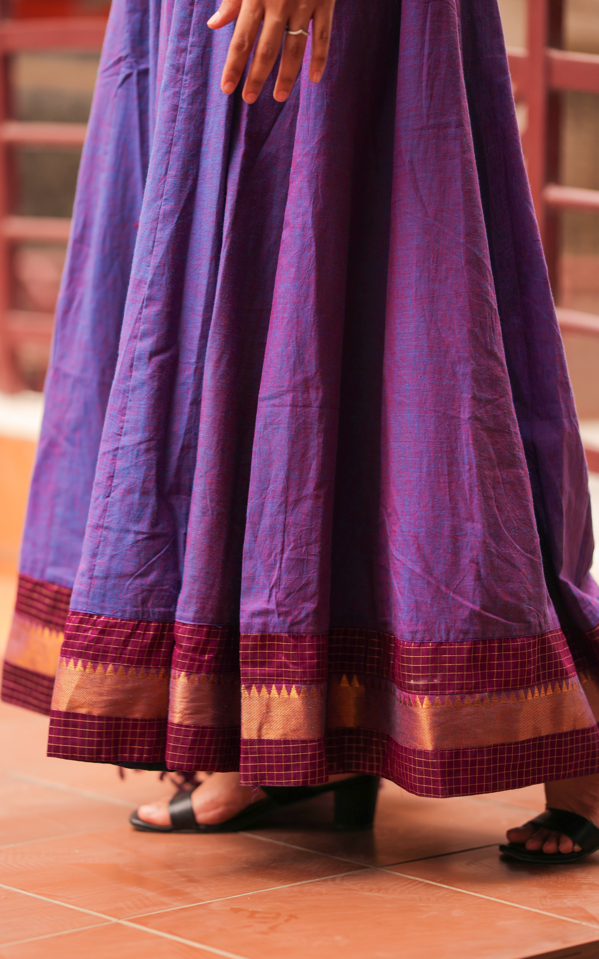 Aninagai Dual Tone (Kurti+Dupatta)