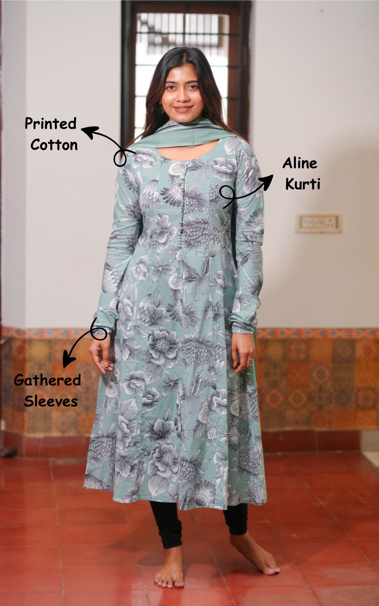 Afreen (Kurti+Dupatta)