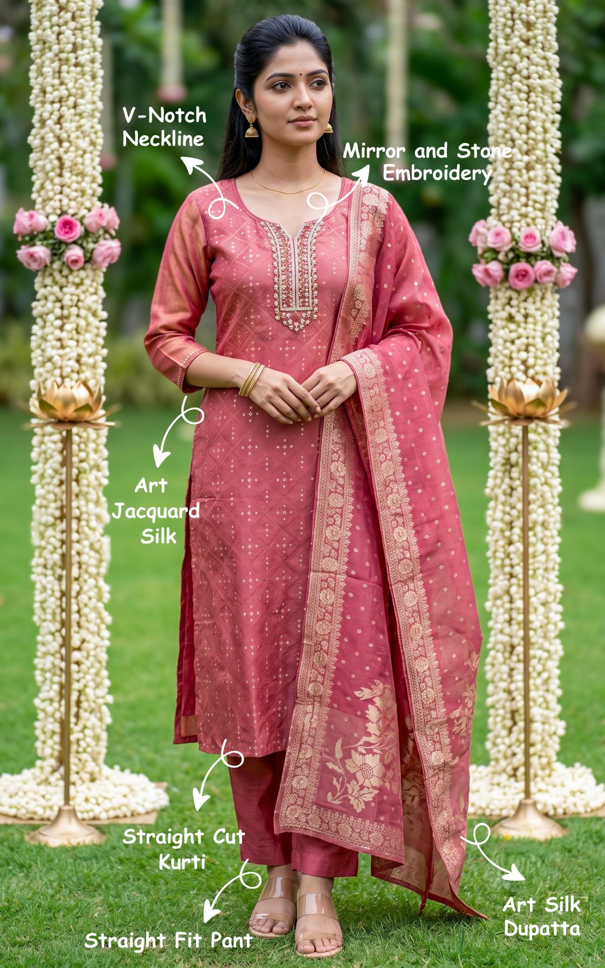 Jayasudha (Kurti+Pant+Dupatta)