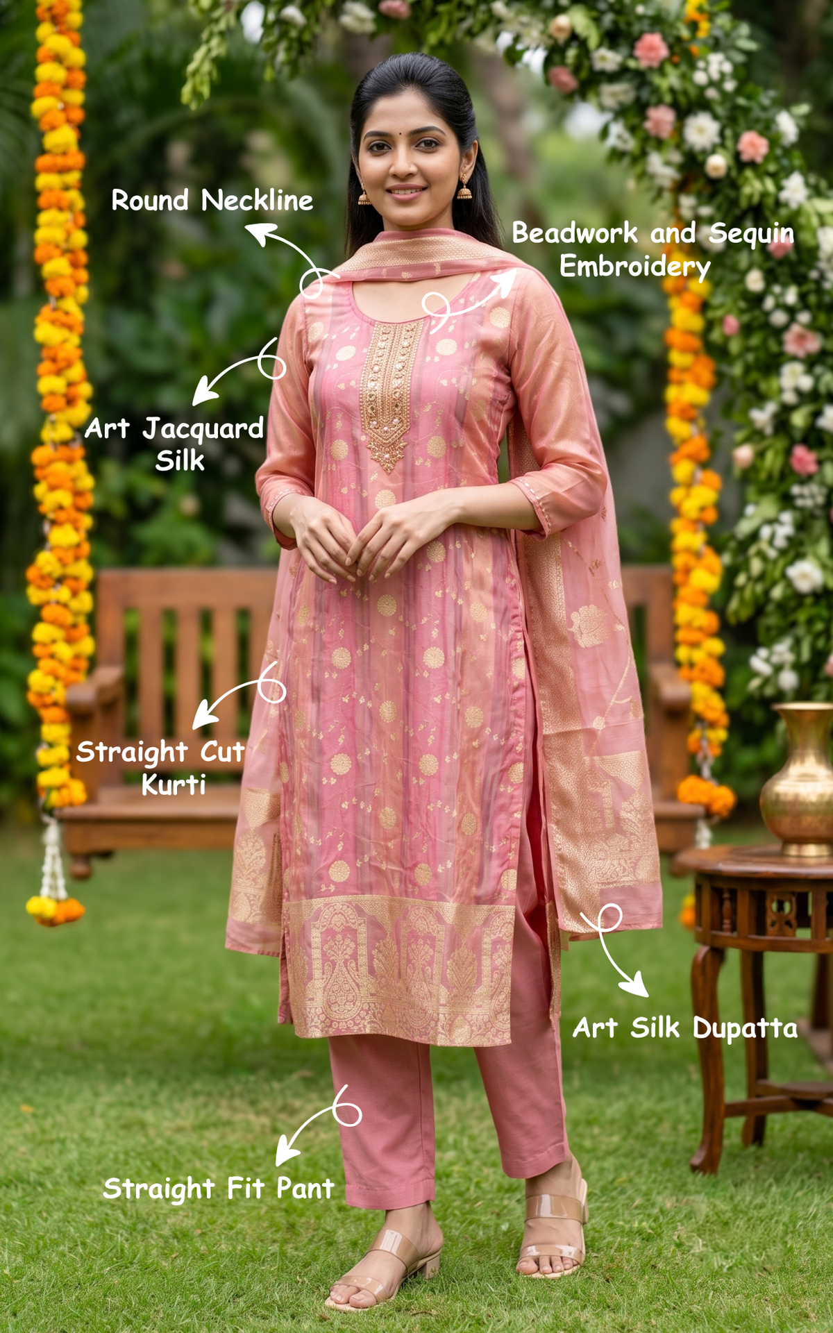 Hashna (Kurti+Pant+Dupatta)