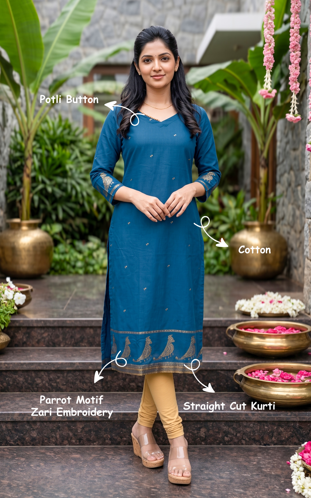 Paingili Blue (Only Kurti)