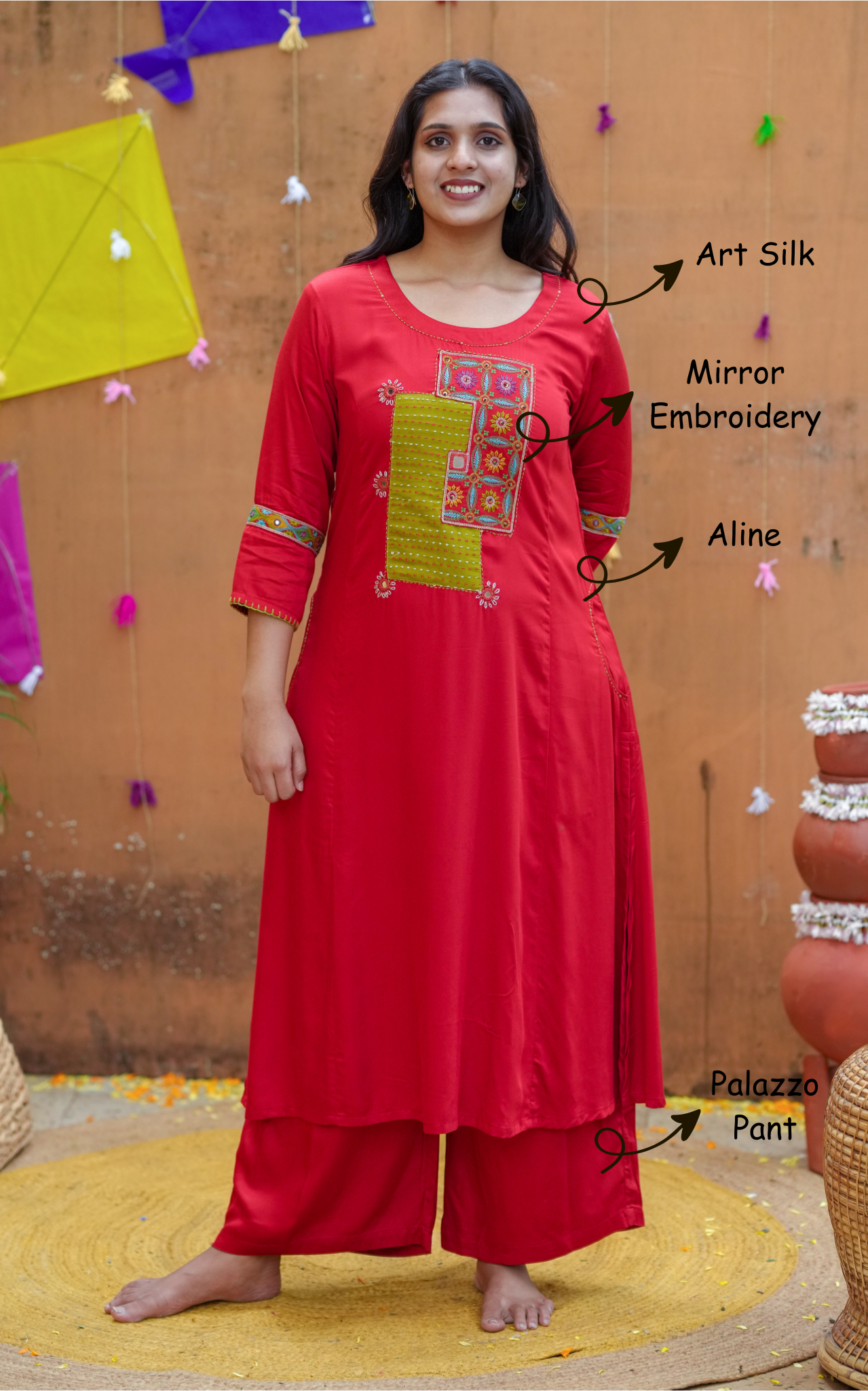 Senganthal (Kurti+Pant)
