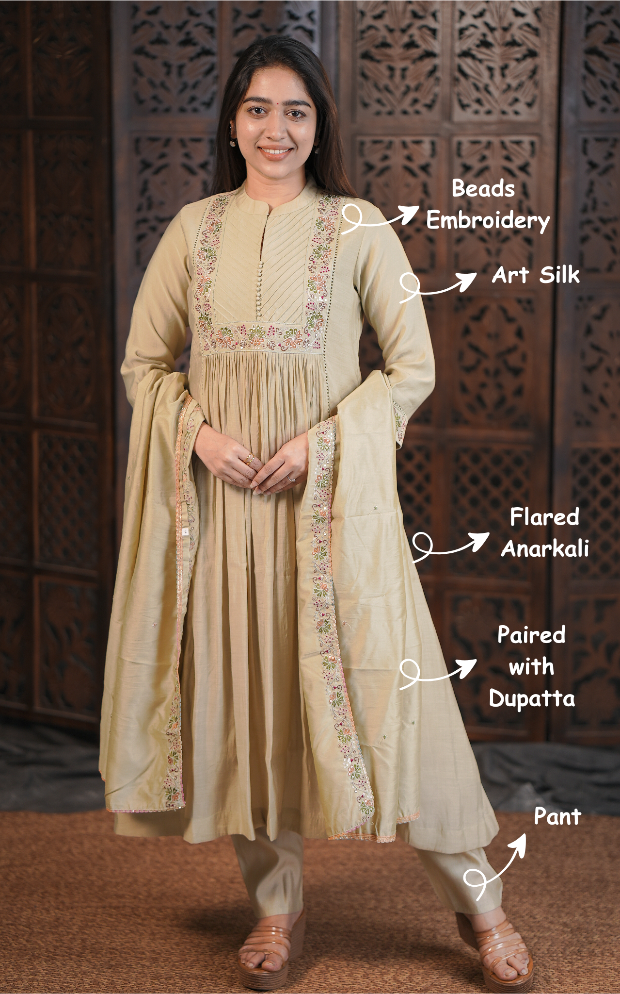 Oviyam (Kurti+Pant+Dupatta)