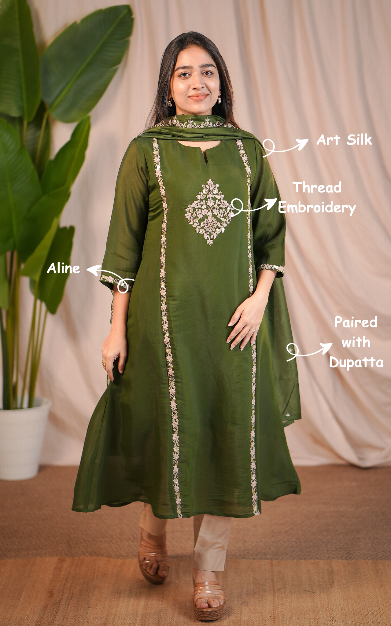 Zayara B (Kurti+Dupatta)