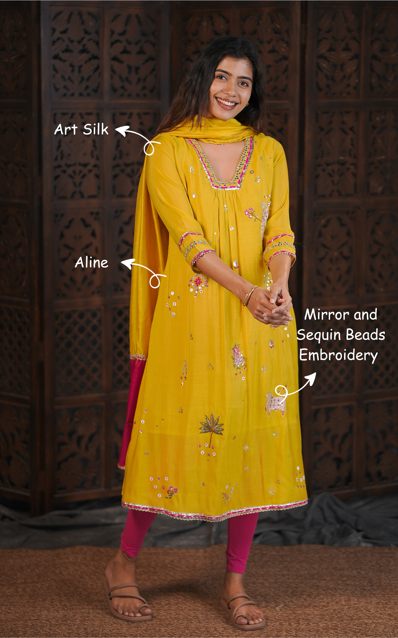 Sonam A (Kurti+Dupatta)