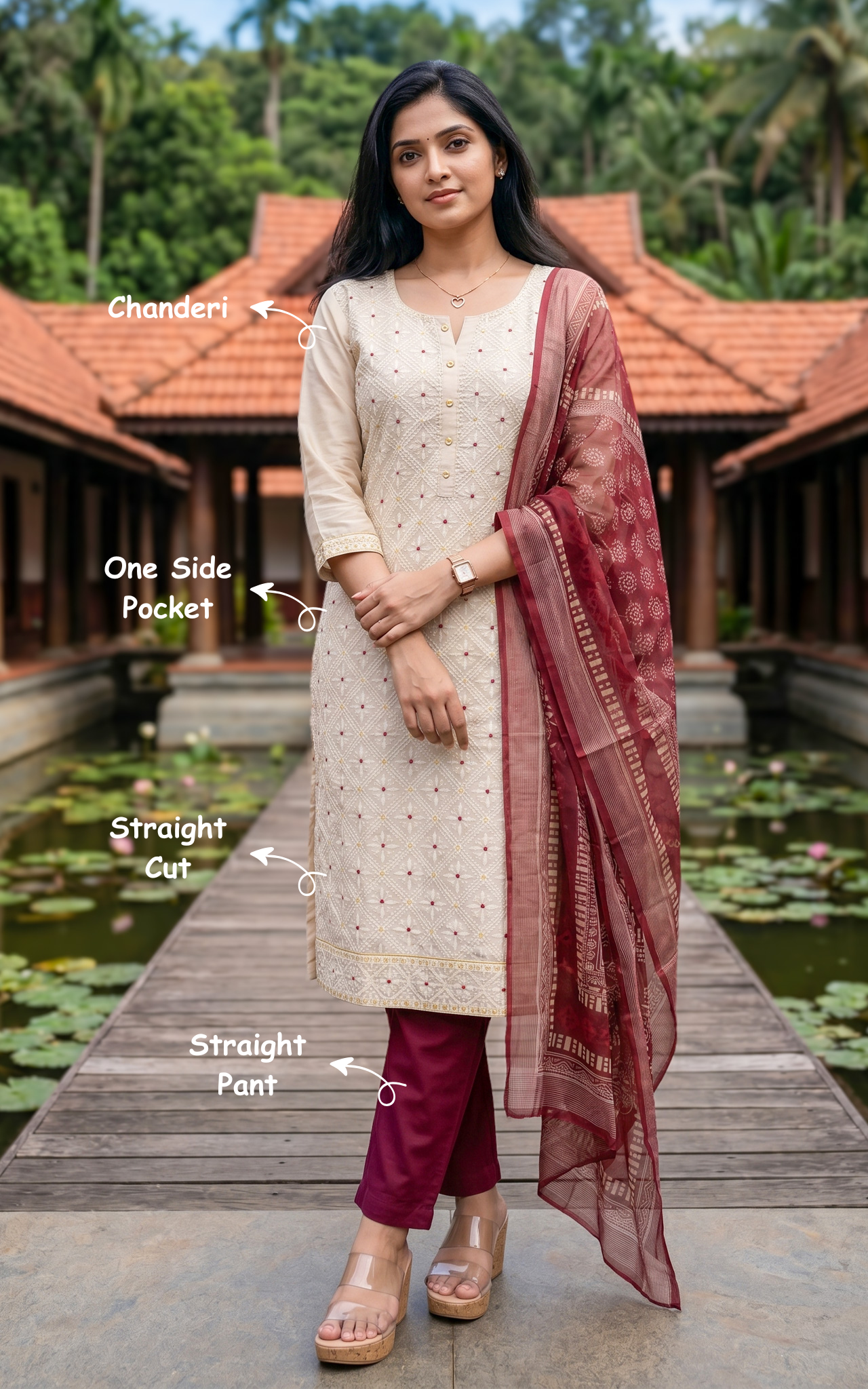 Rajakumari B (Kurti+Pant+Dupatta)