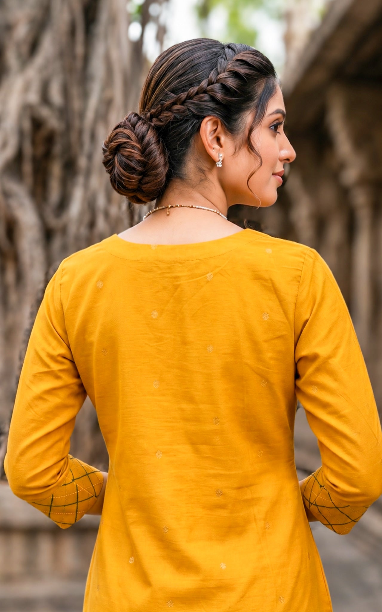 Subiksha Mustard (Kurti+Dupatta)