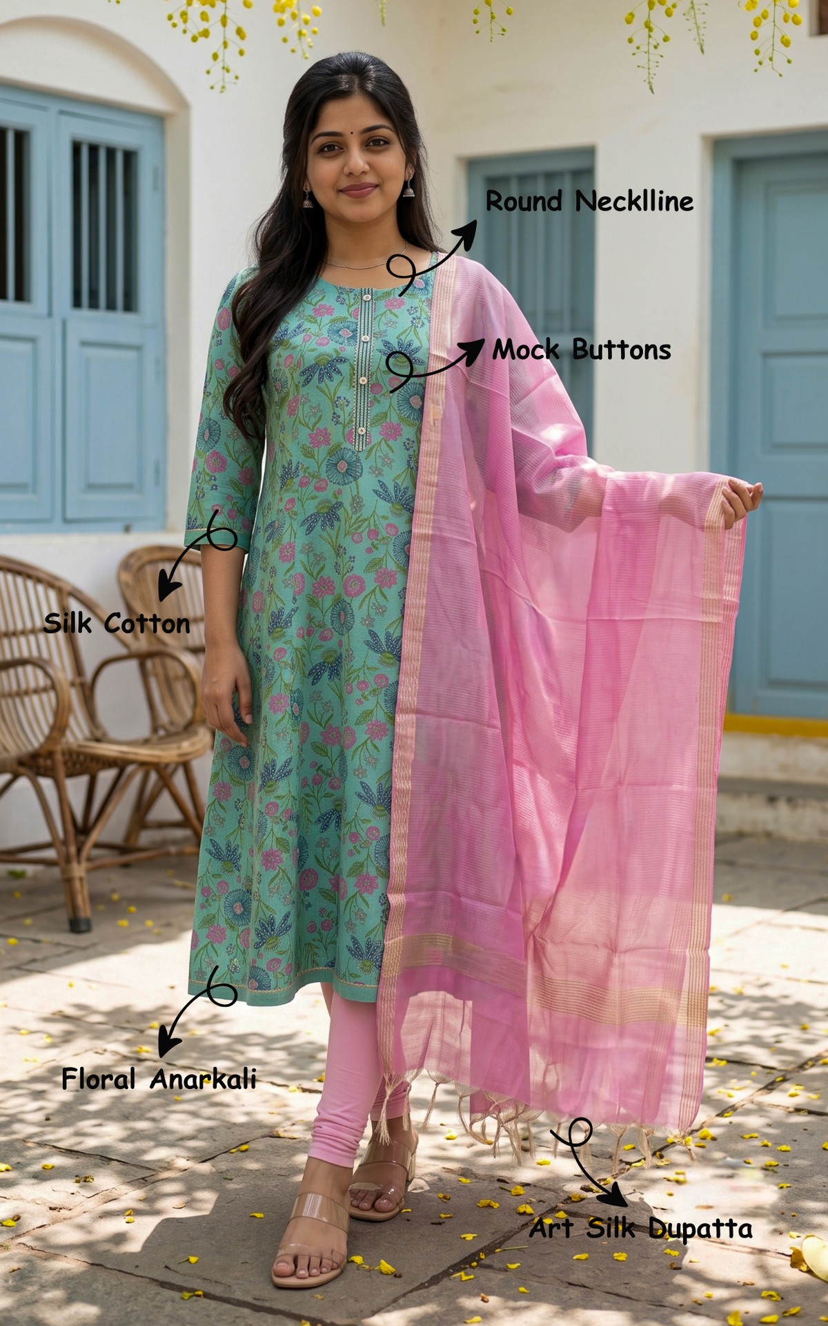 Sharvitha (Kurti+Dupatta)