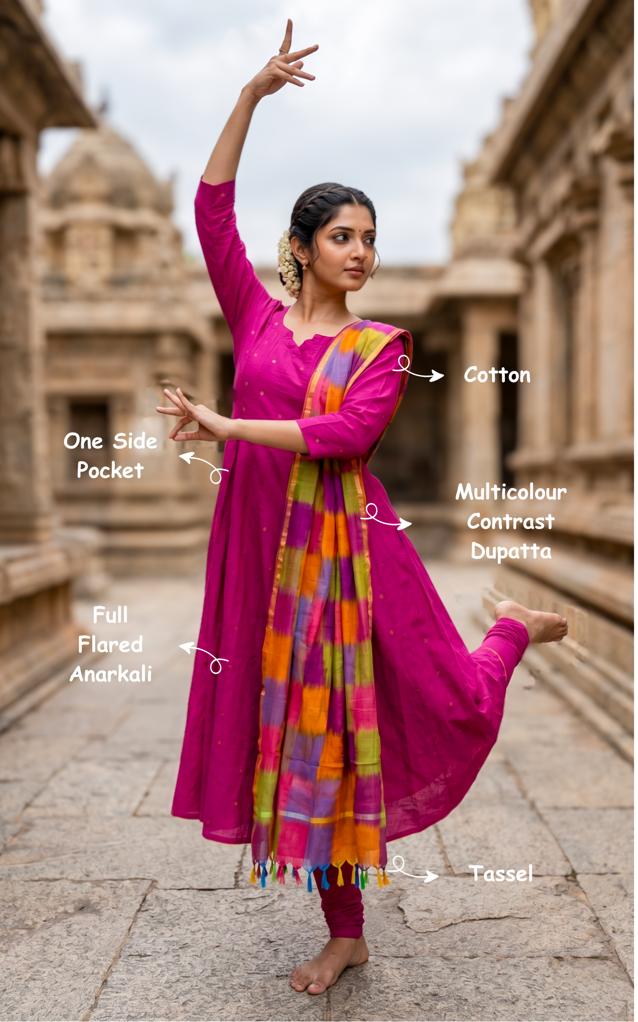 Thashika B (Kurti+Dupatta)
