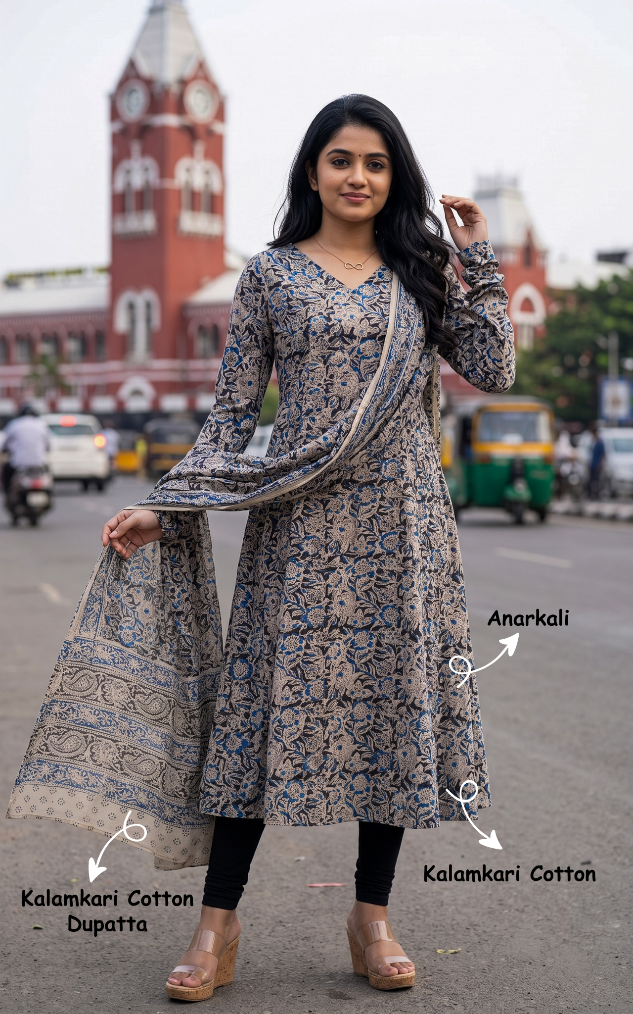 Amirtha Black (Kurti+Dupatta)