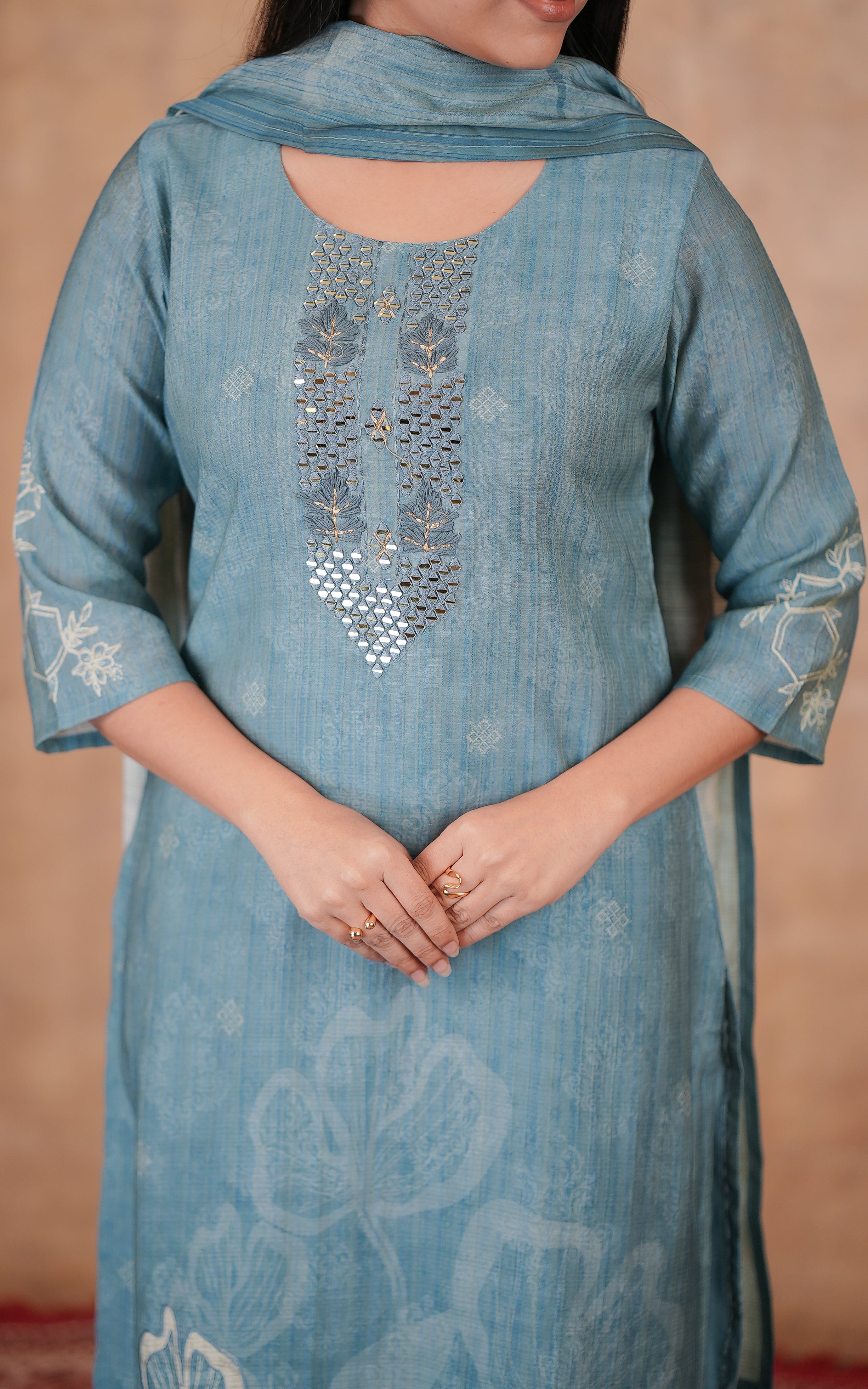 Abilasha A (Kurti+Pant+Dupatta)