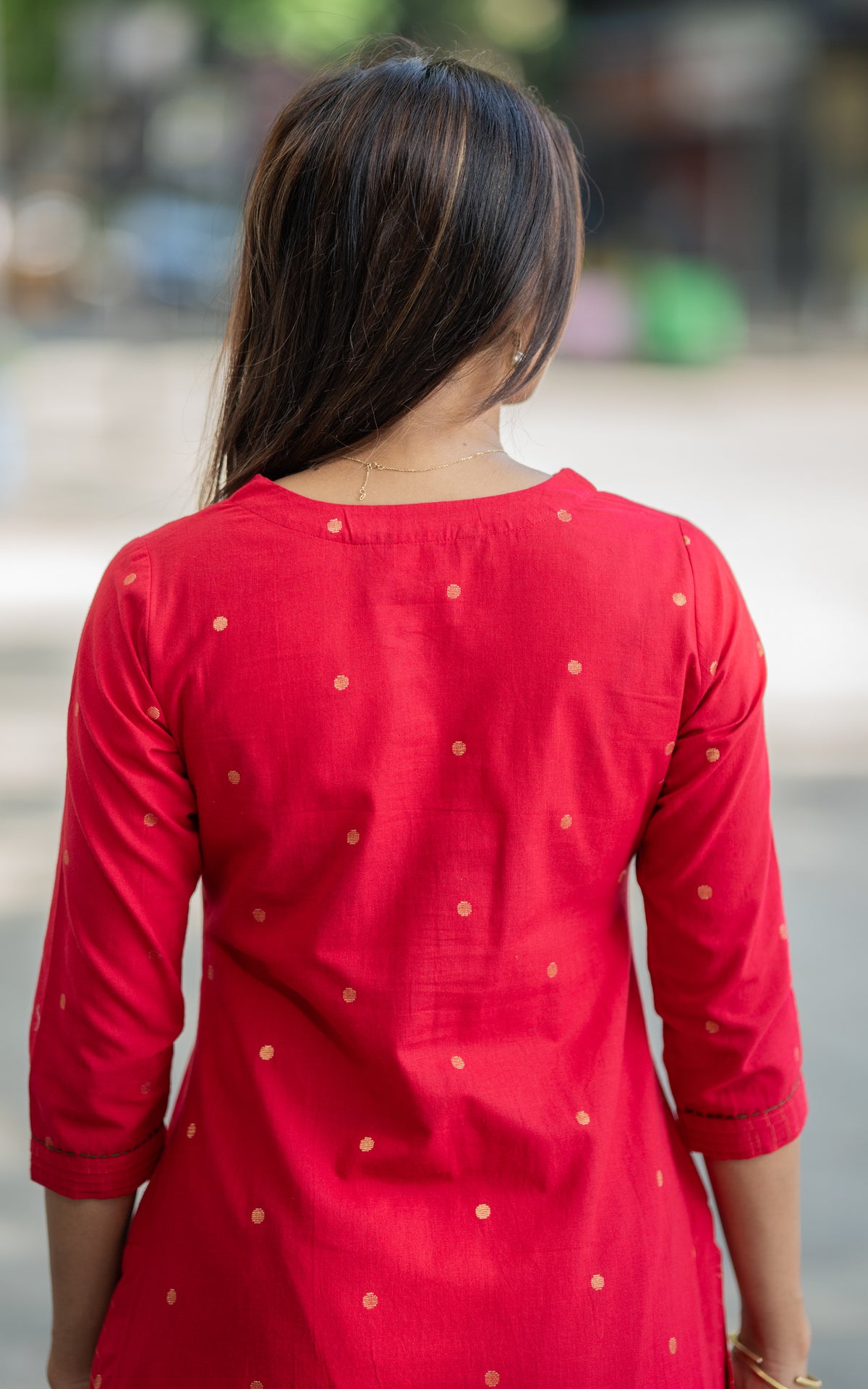 Mullai Red (Only Kurti)