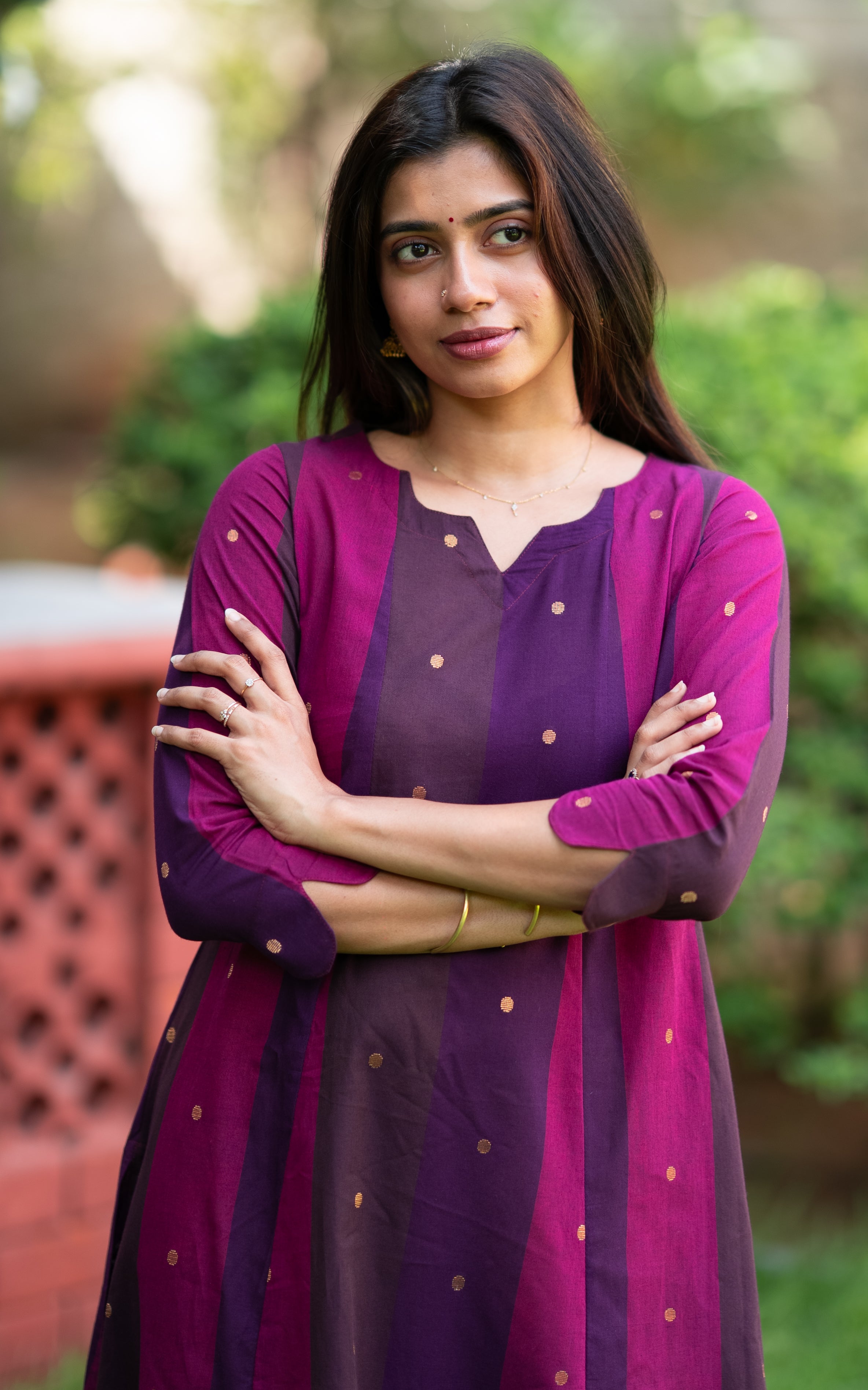 Multicolor South Cotton Casual Wear Aline Kurti for Women