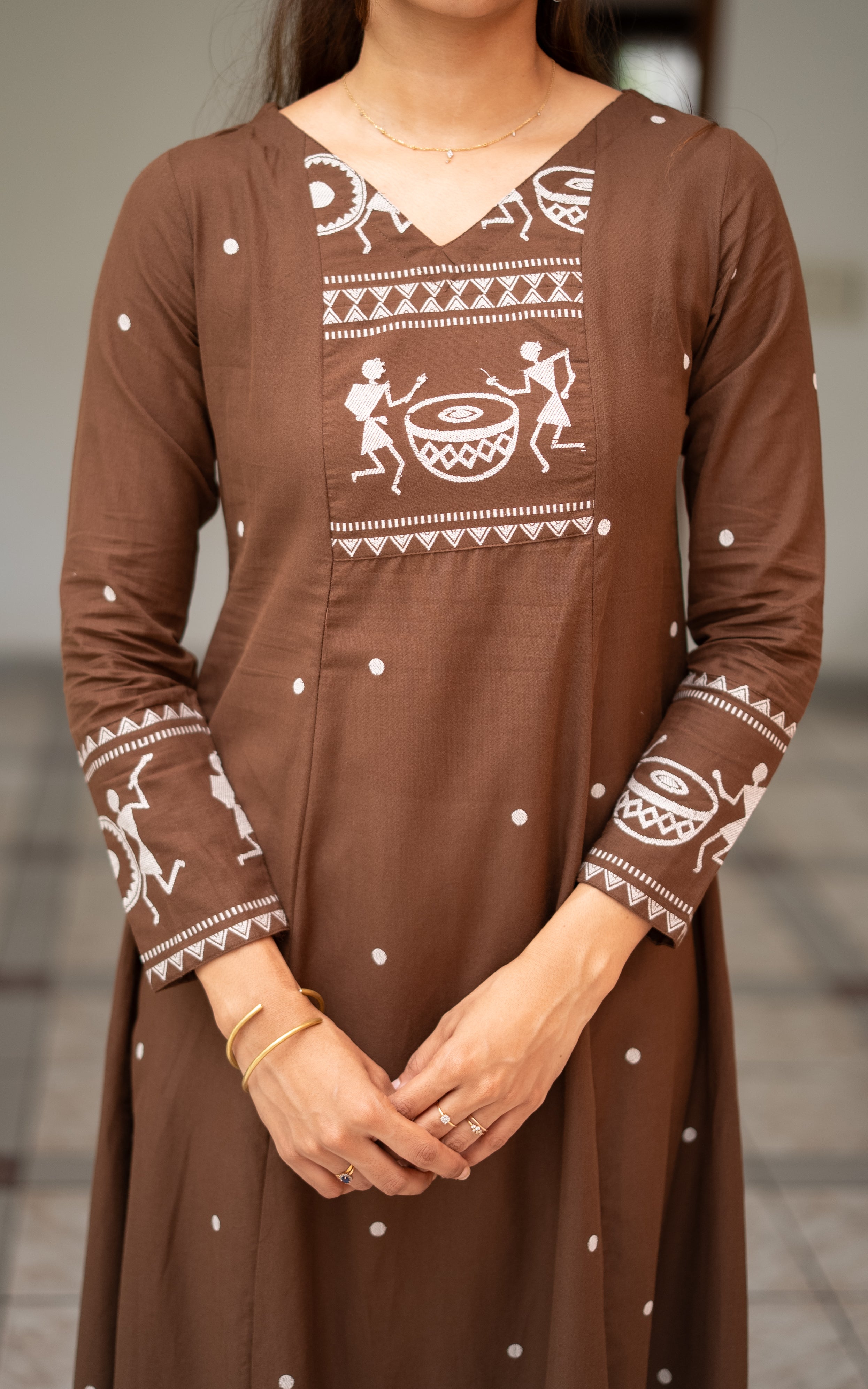Marudham Brown (Kurti+Dupatta)