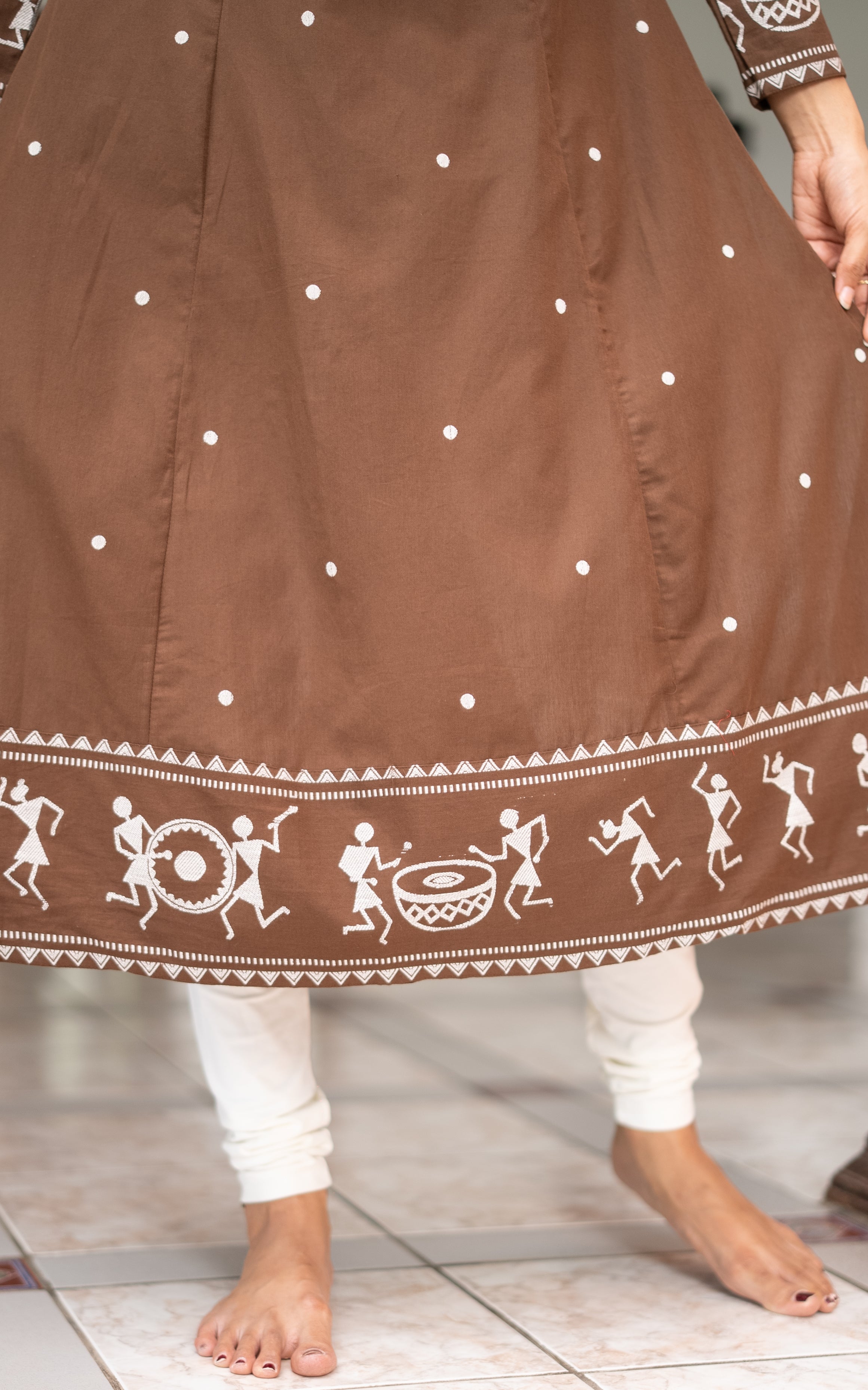 Marudham Brown (Kurti+Dupatta)