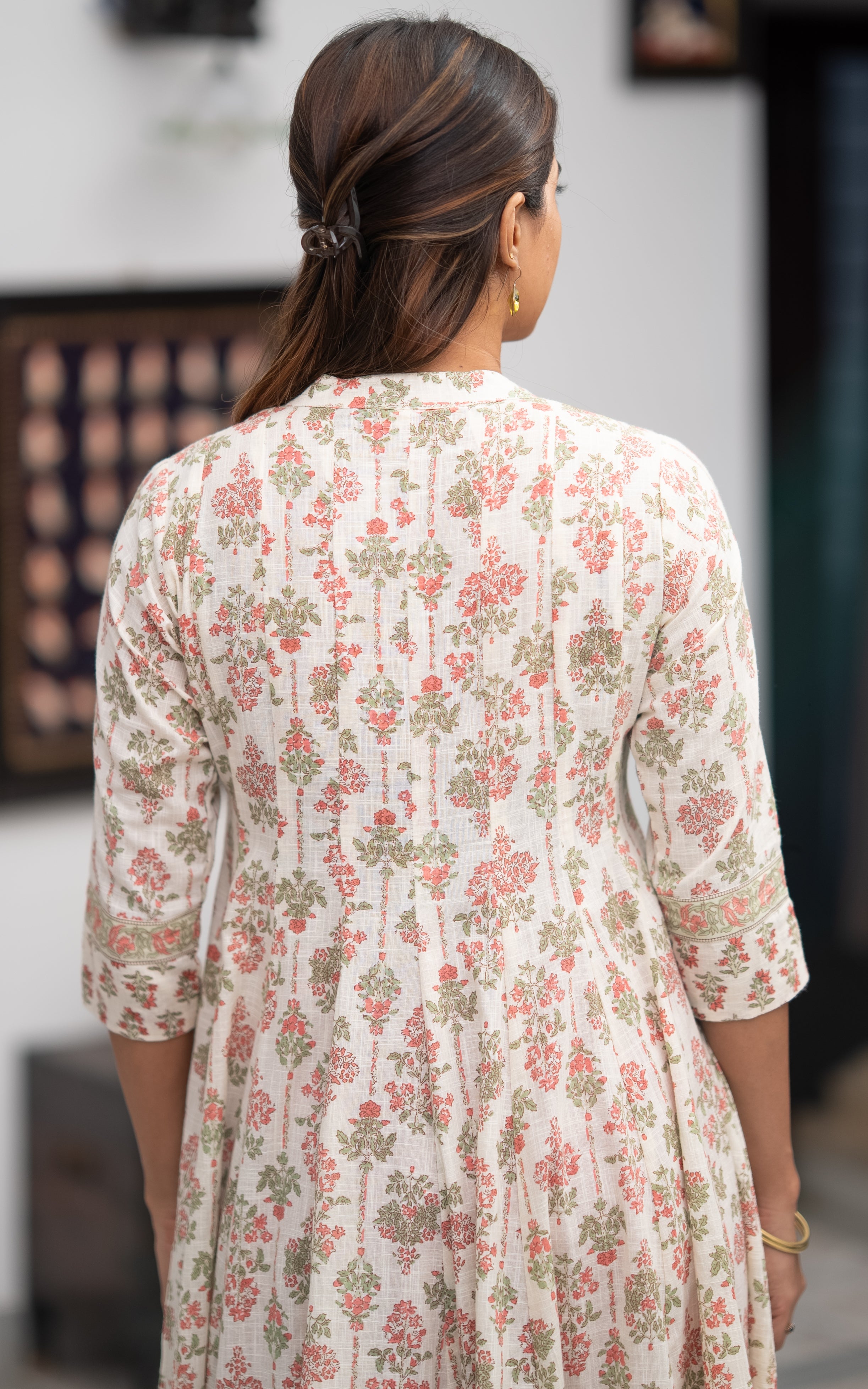 Atharvina Peach (Kurti+Dupatta)