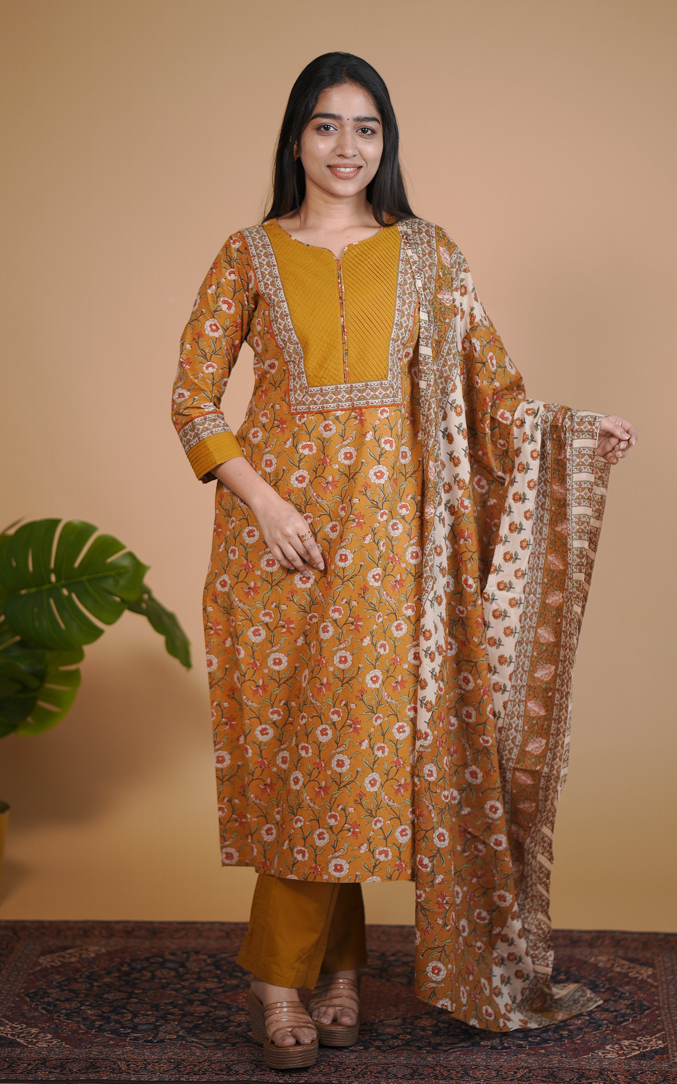 Omaira A (Kurti+Pant+Dupatta)