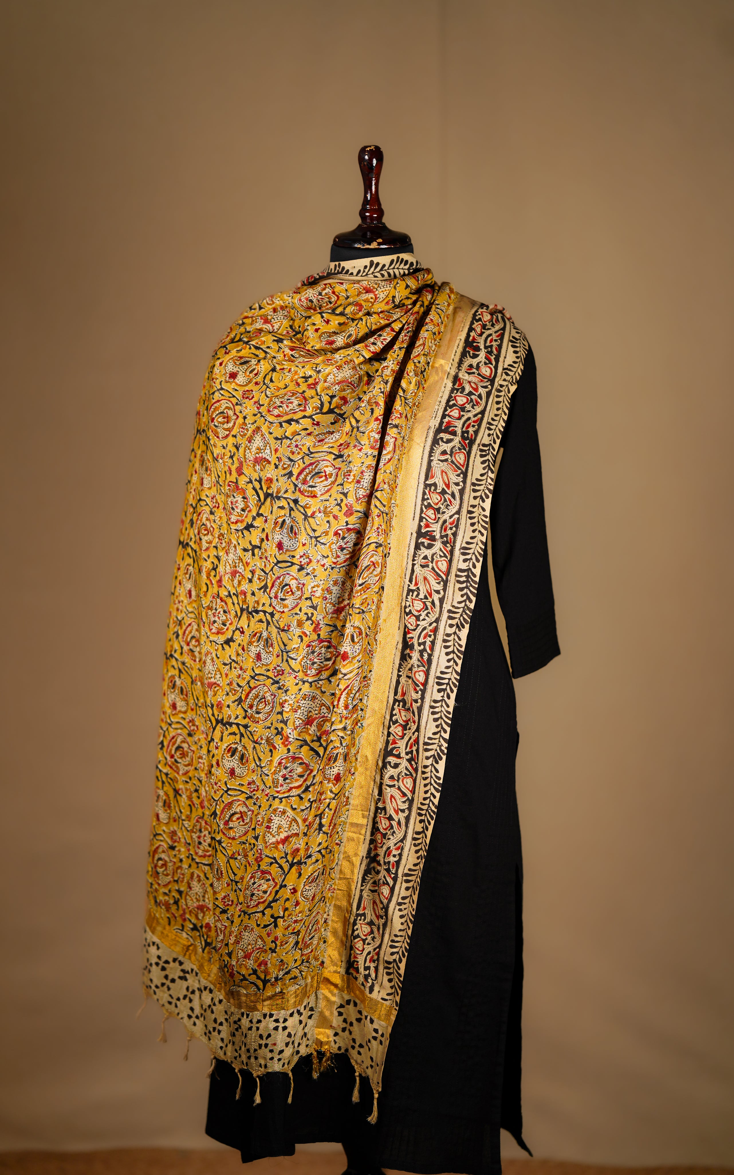 ethnic printed art silk dupatta 
