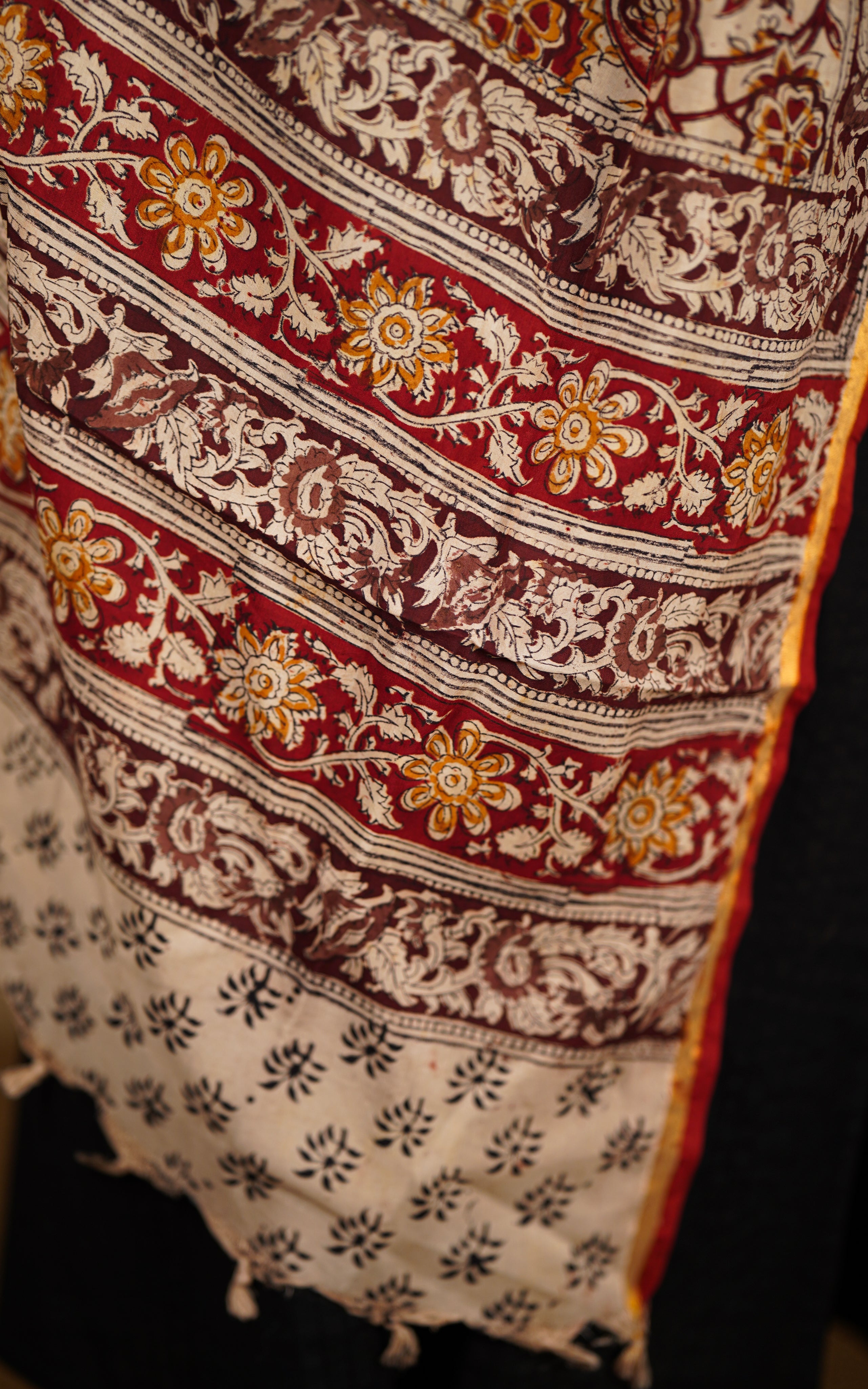 women's art silk kalamakri dupatta 