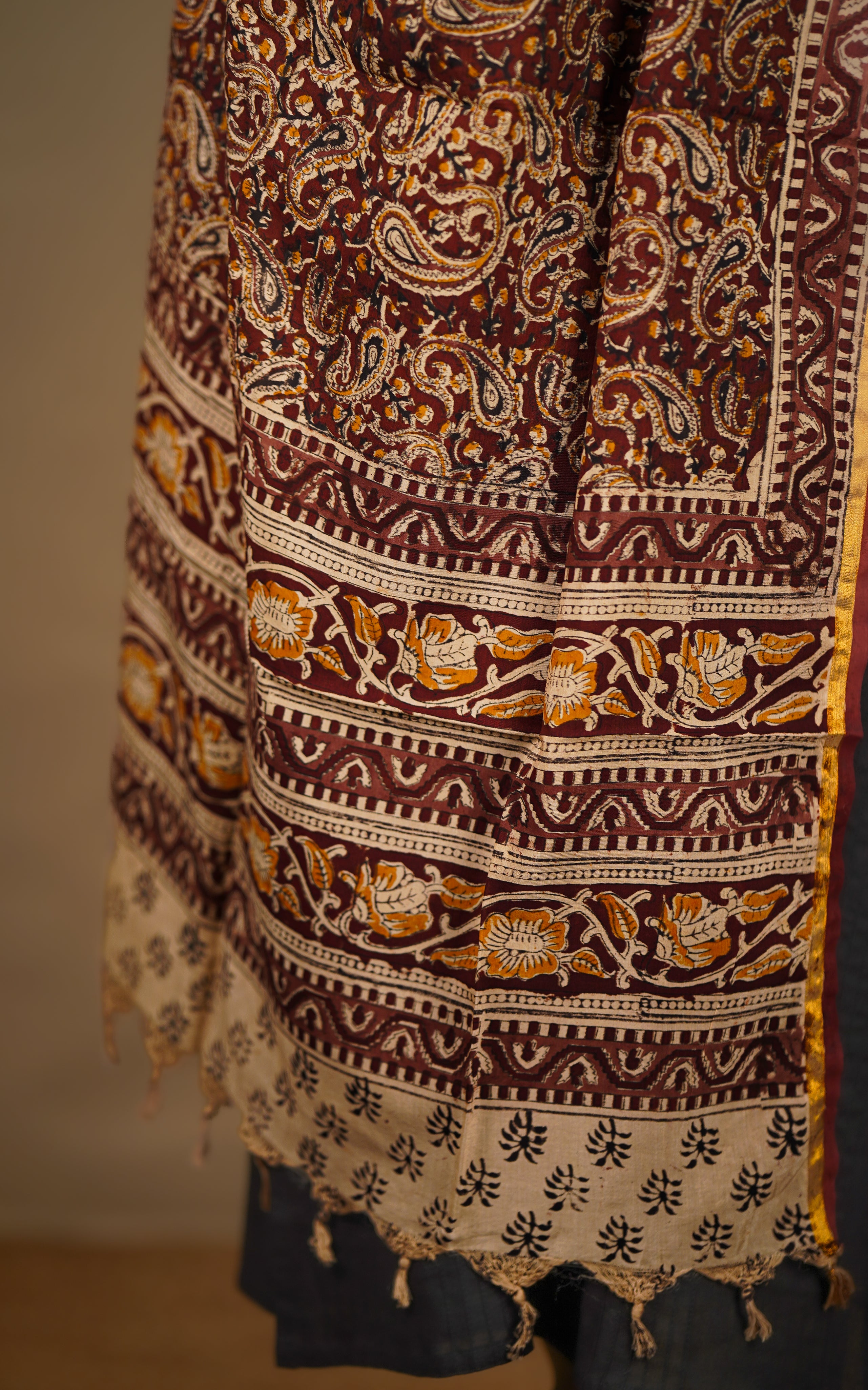 ethnic printed art silk dupatta
