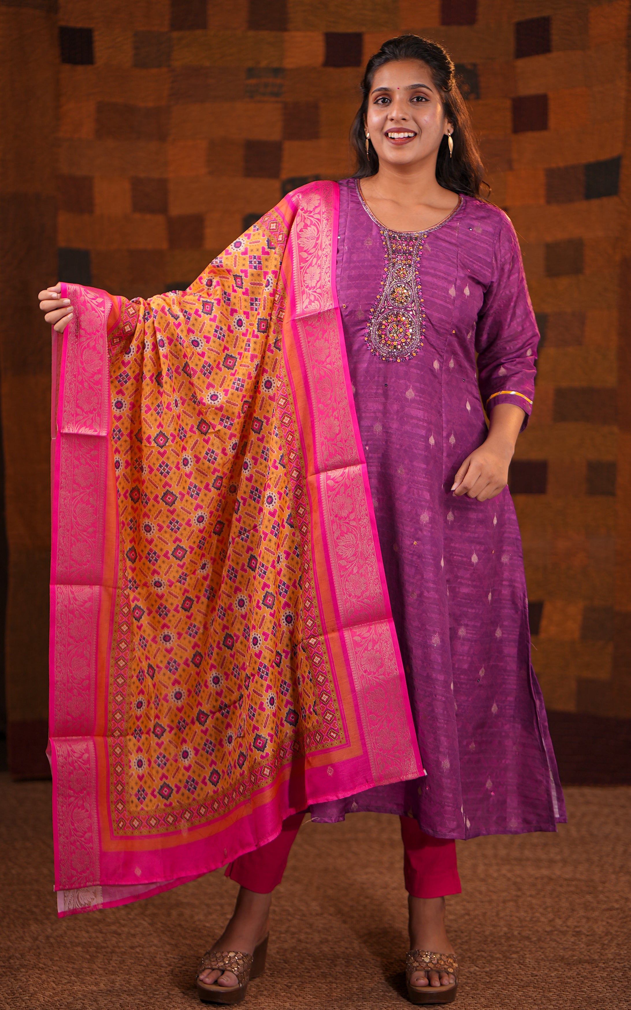 Festive Aline kurti for women