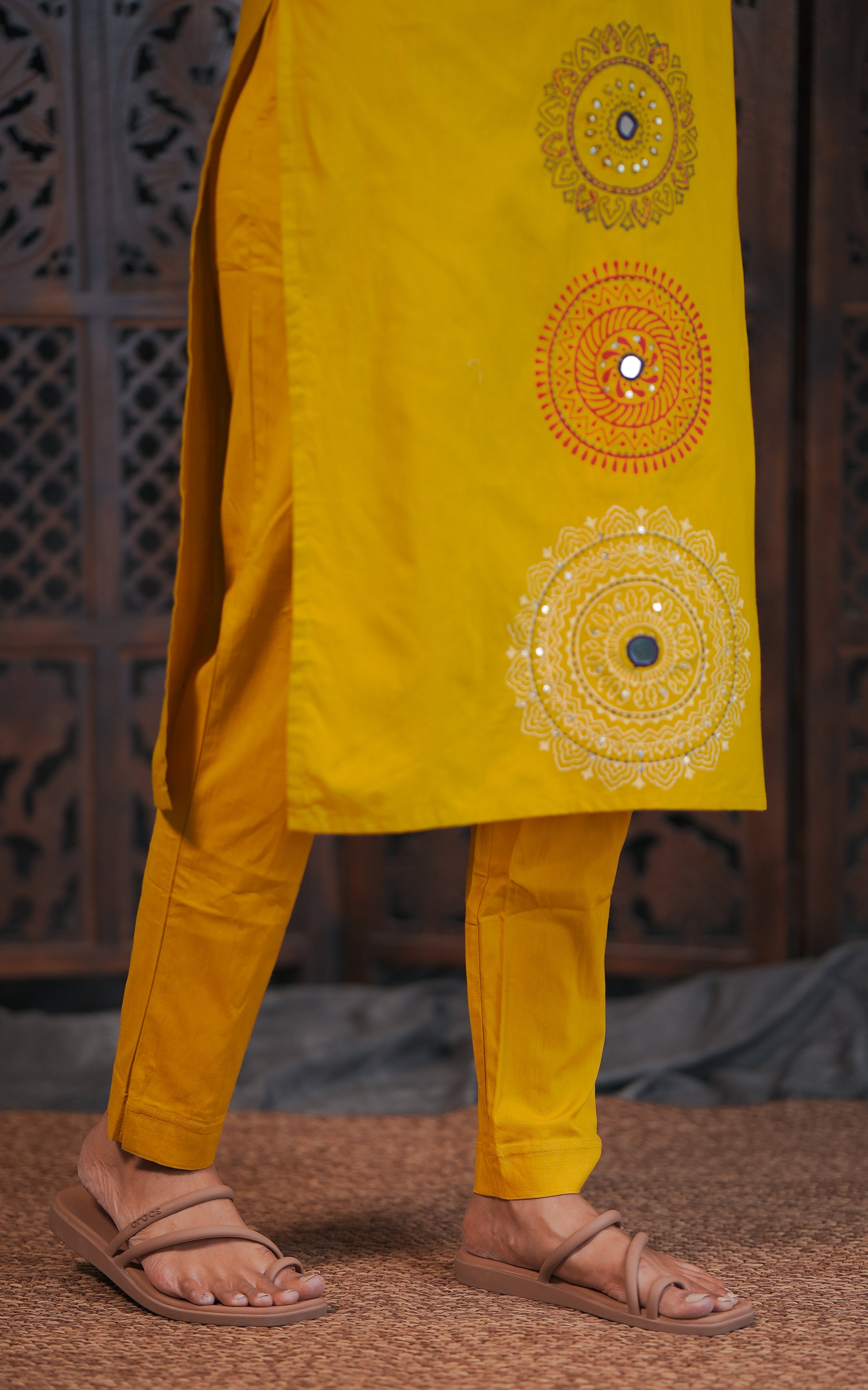 Aurumaya D Handblock (Kurti+Dupatta)