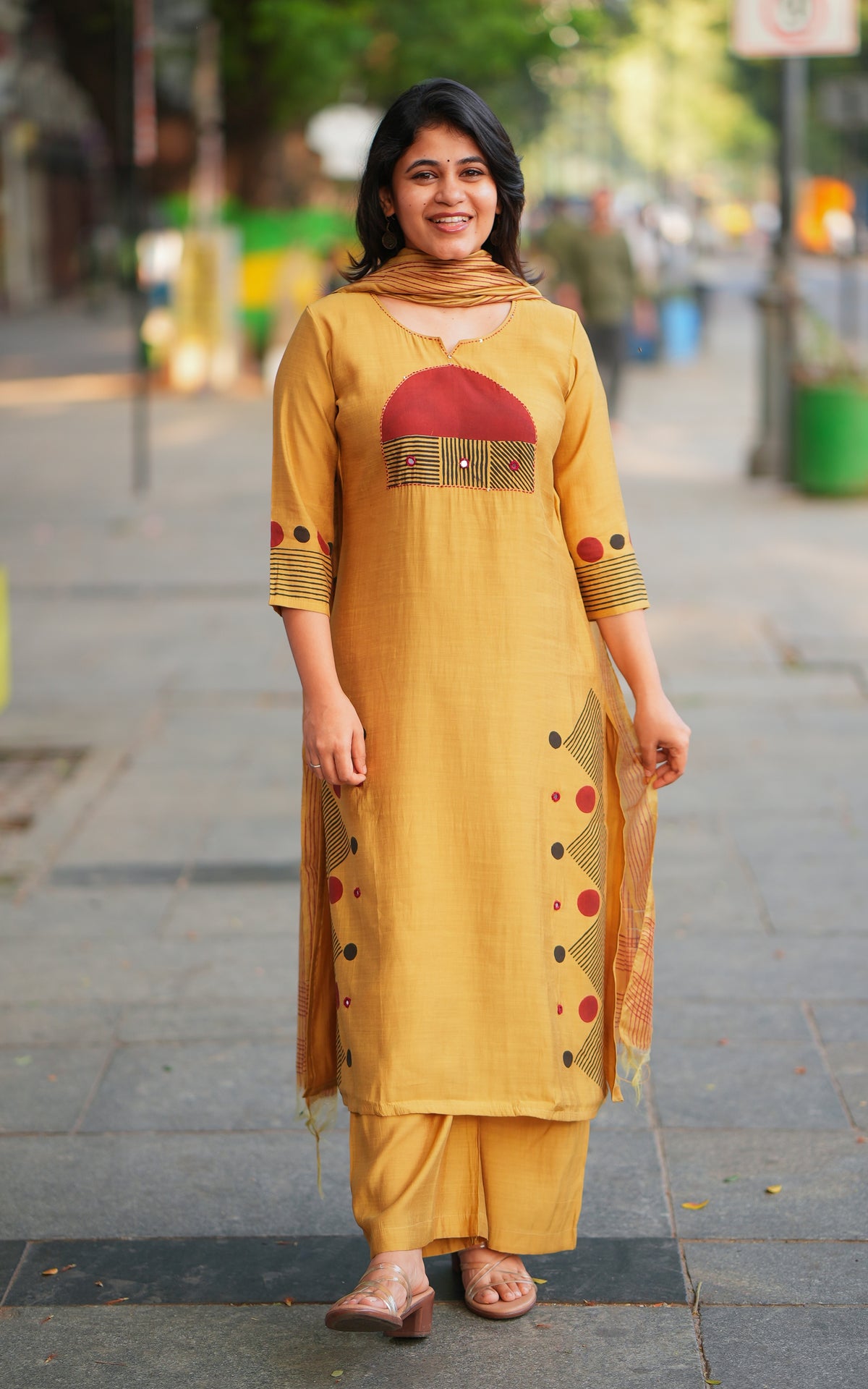 Bhavanathi Handblock (Kurti+Pant+Dupatta)