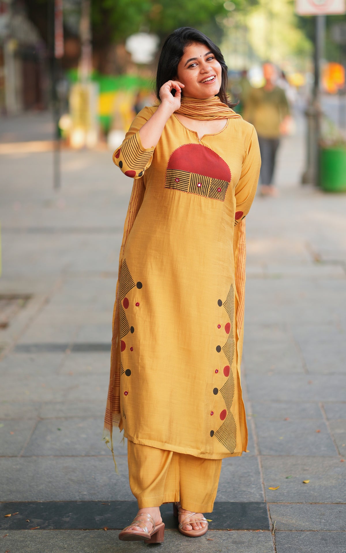 Bhavanathi Handblock (Kurti+Pant+Dupatta)