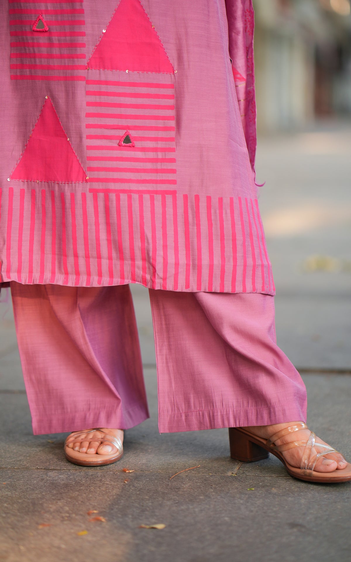 Nilaani Handblock (Kurti+Pant+Dupatta)