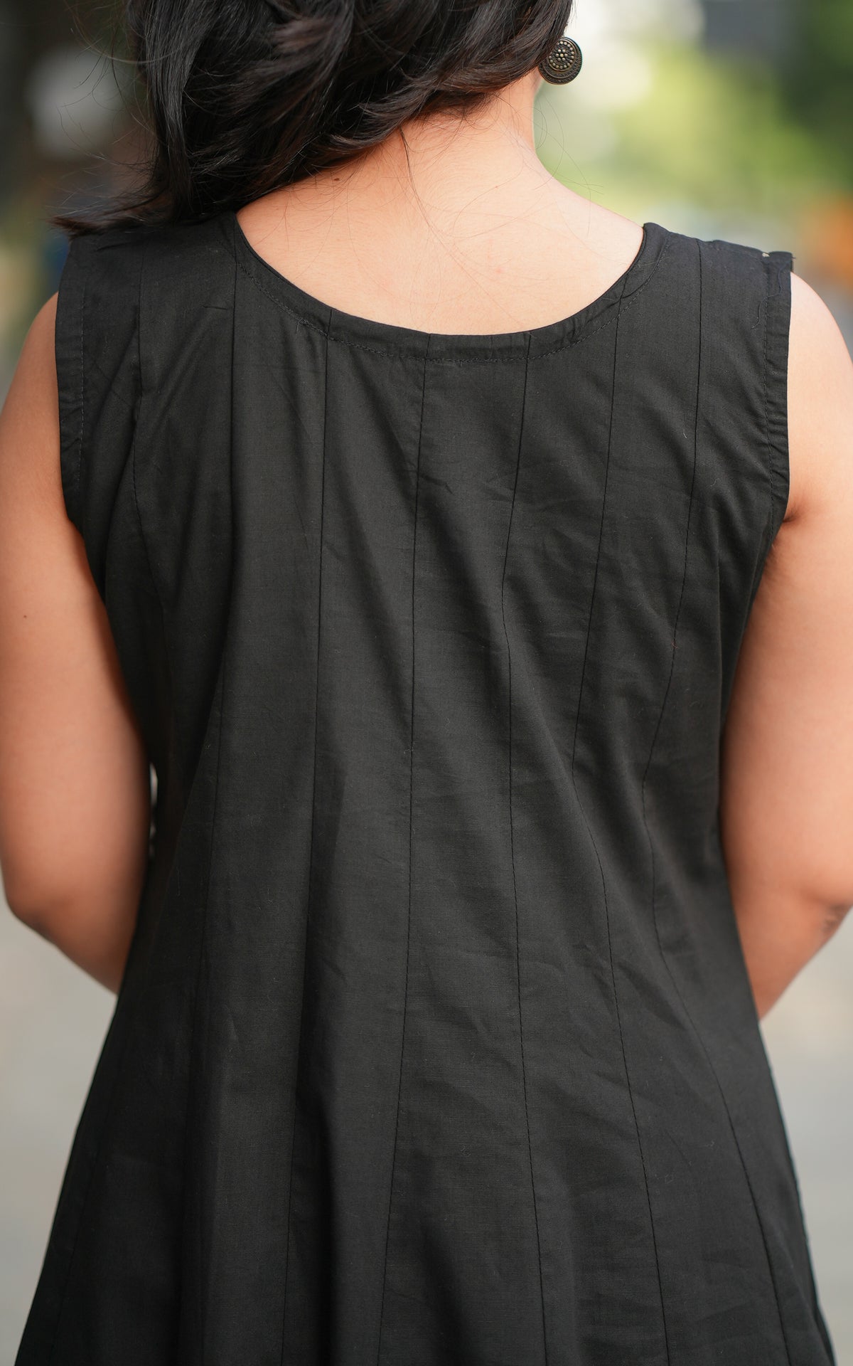 Aaranthika  Black Handblock (Kurti+Pant+Dupatta)