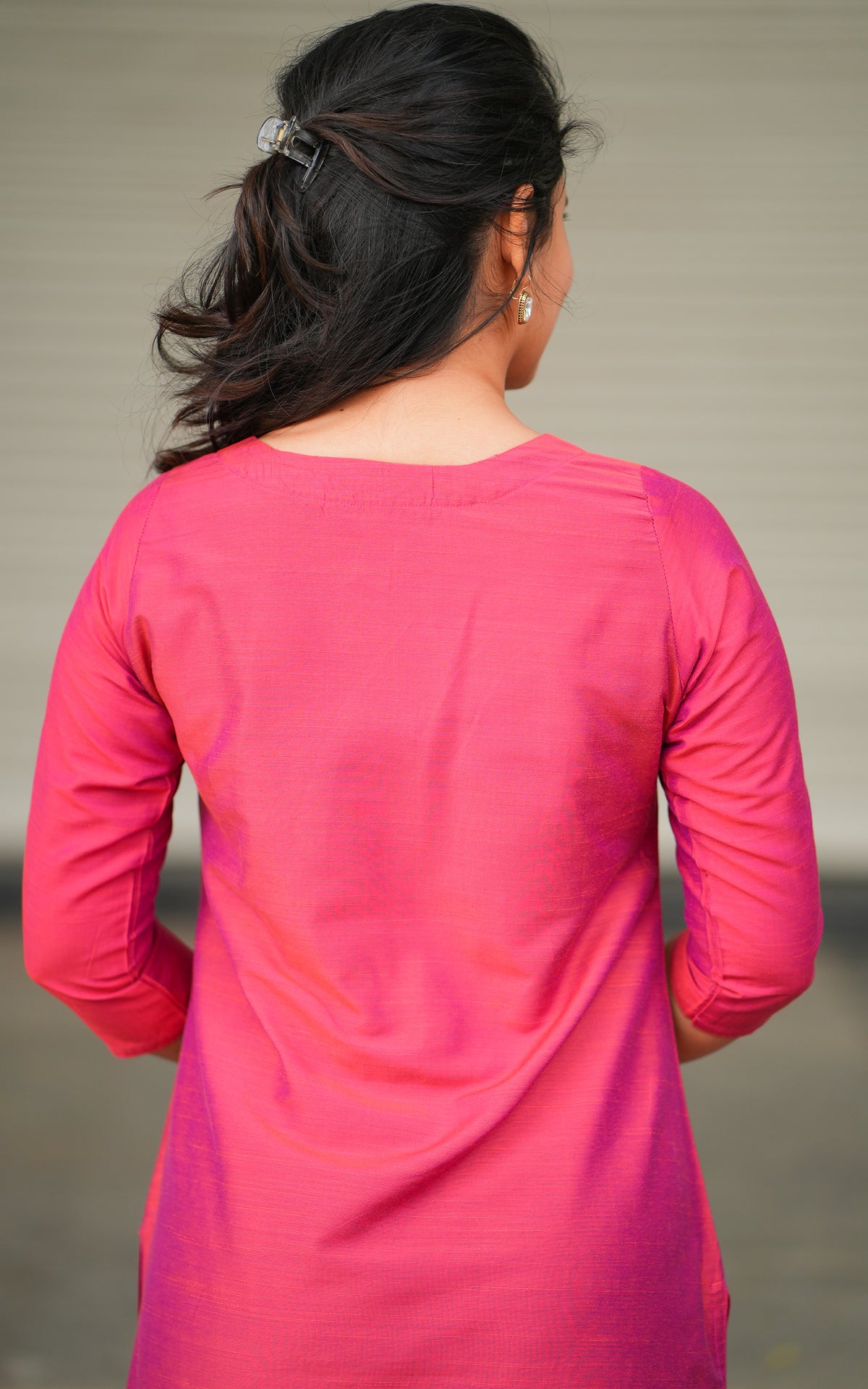 Kannukkul Nilavu Pink  (Kurti+Dupatta)