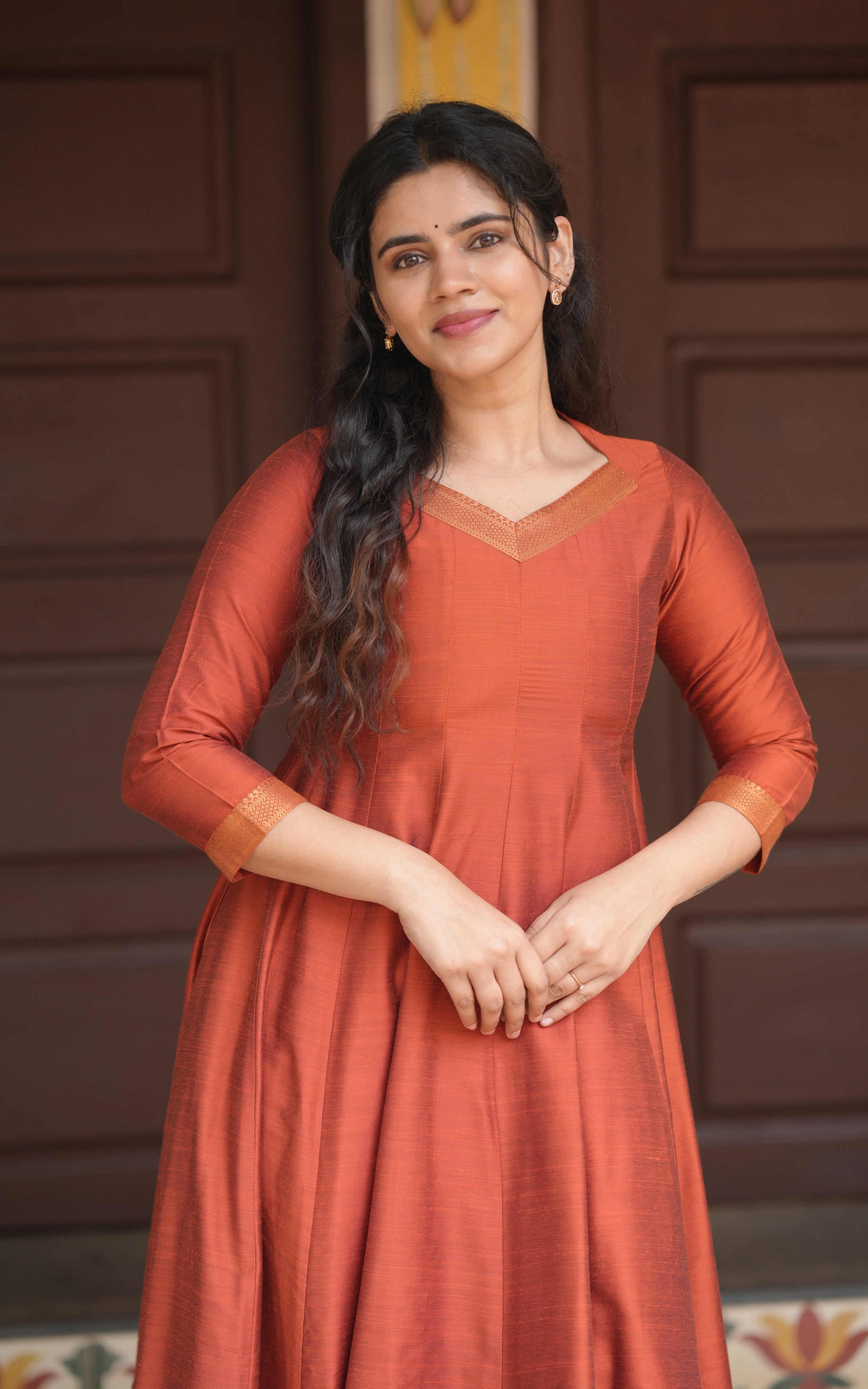 Silk Anarkali for festive season