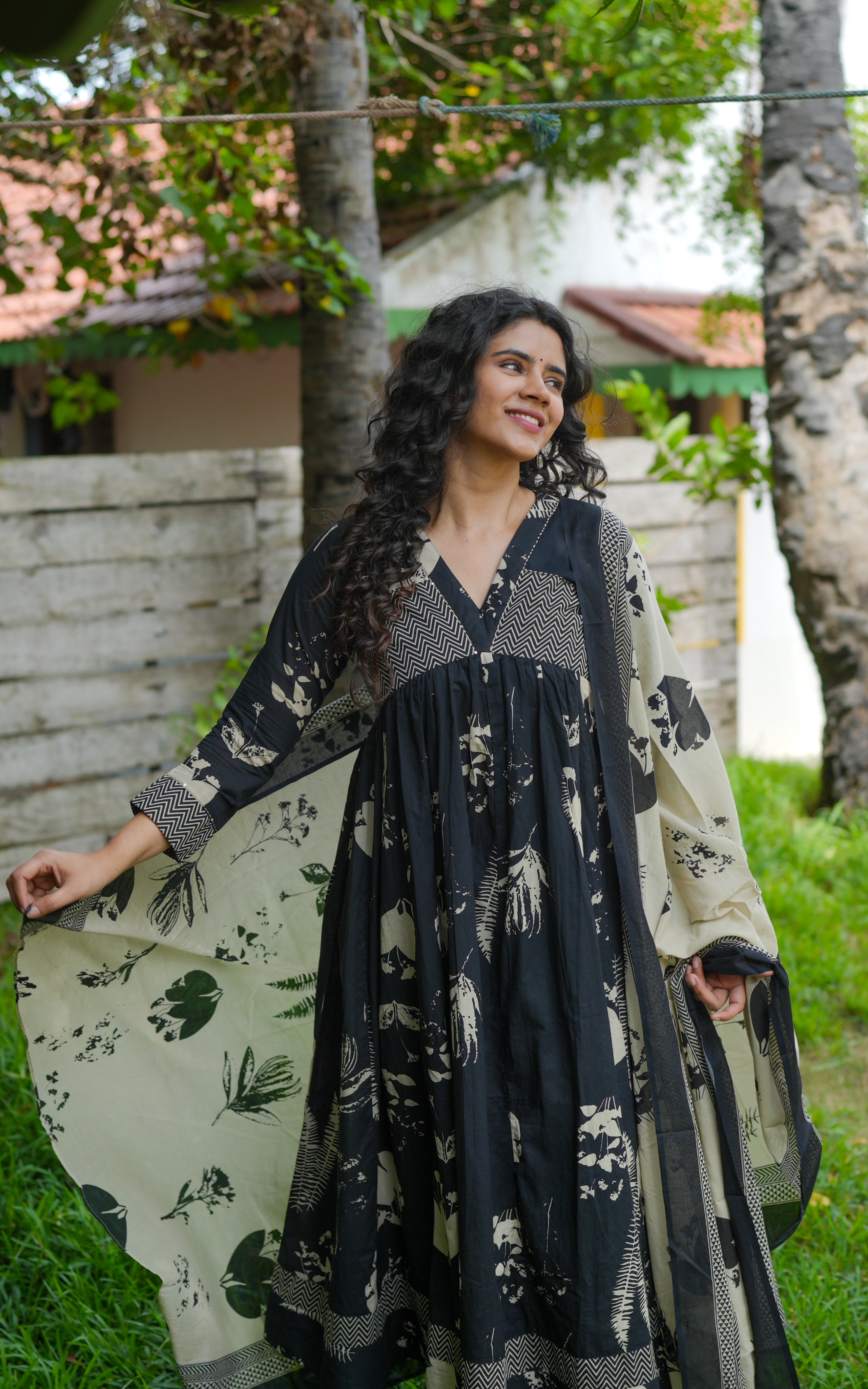Printed Alia cut cotton kurti kurti for women
