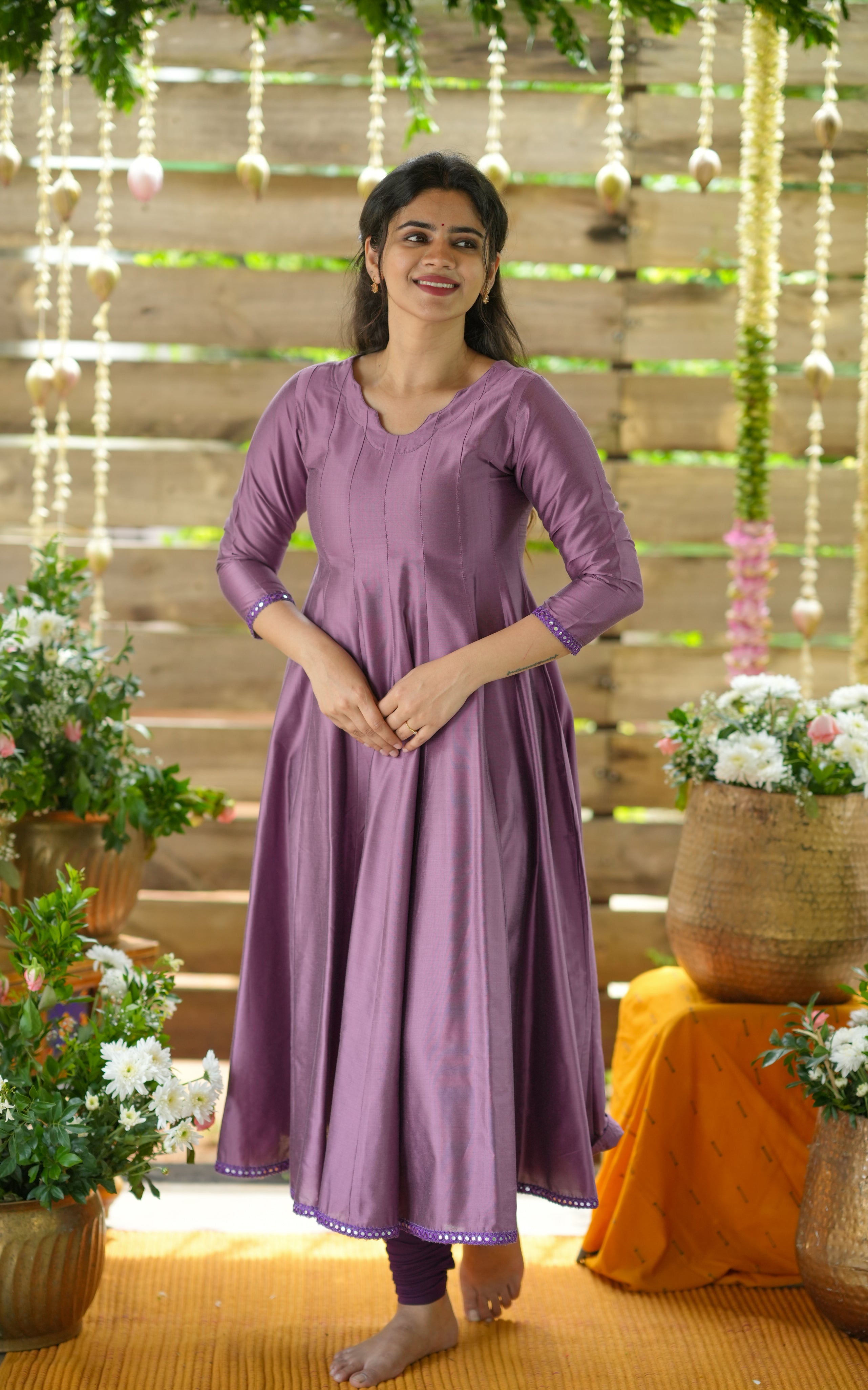 Silk Anarkali for festive season