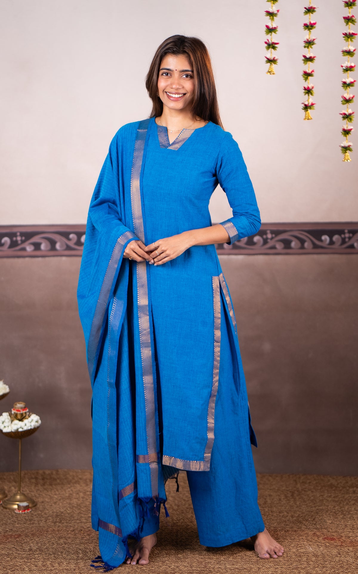 Vintage Set A (Kurti+Pant+Dupatta)