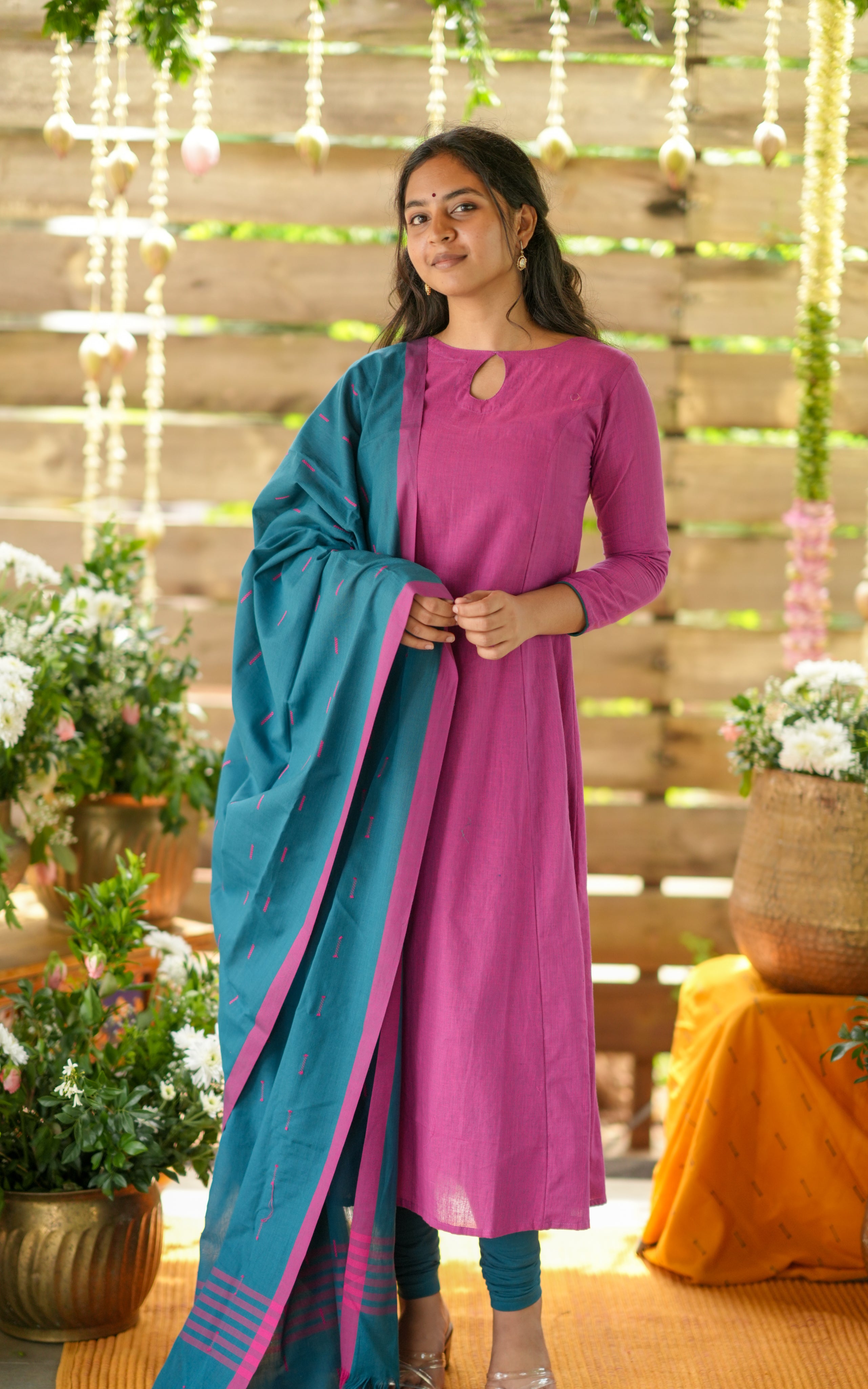 Ethnic Aline kurti with minimal design for women