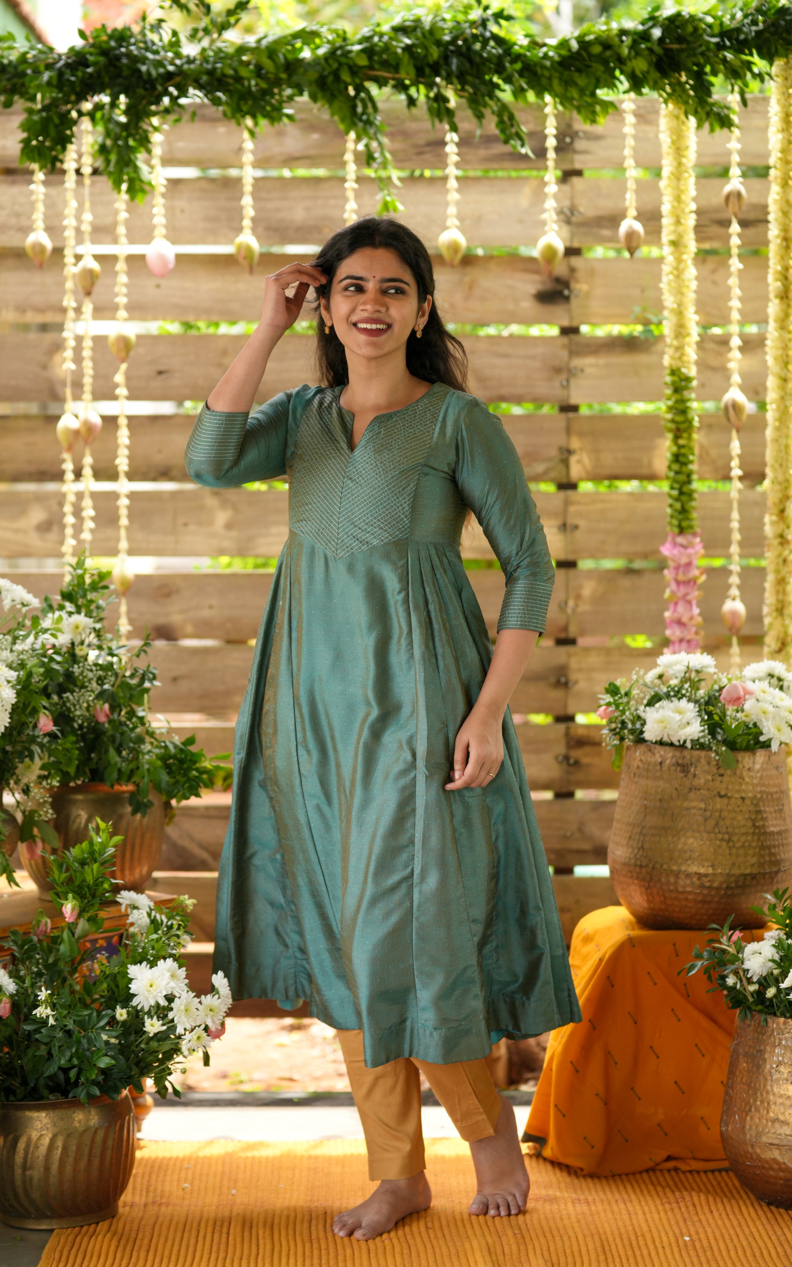 Silk Anarkali for festive season